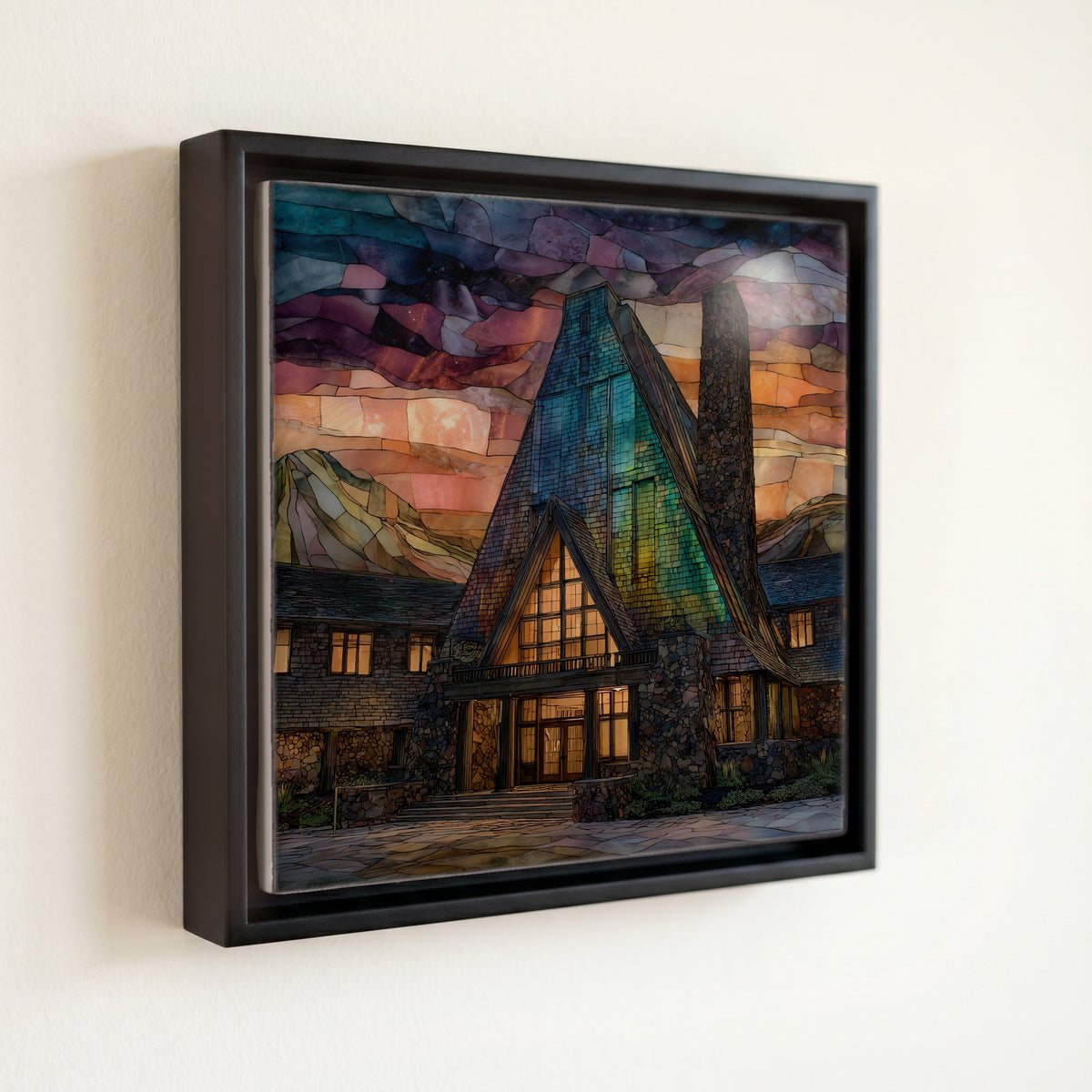 the Timberline Lodge great hall on — front