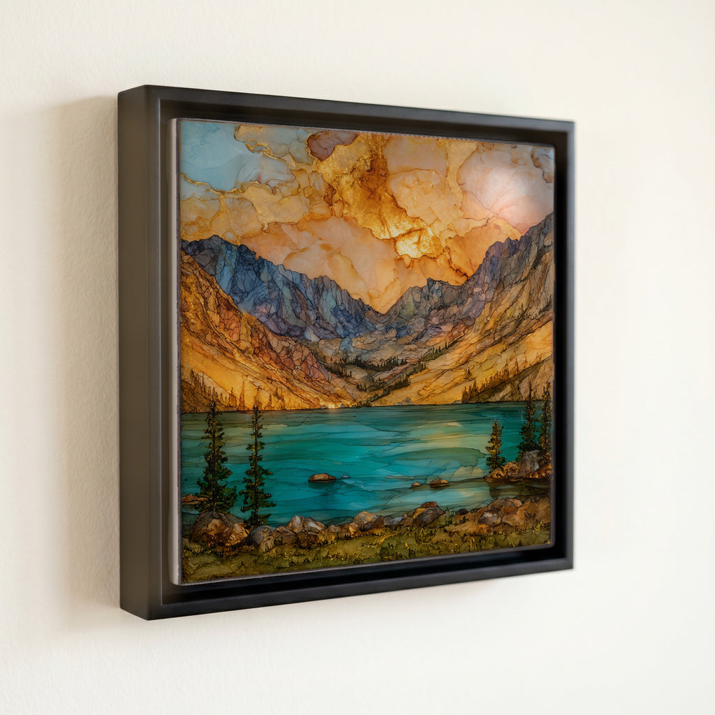 Long Lake below Pawnee Pass Indian Peaks Ceramic Art Tile — front