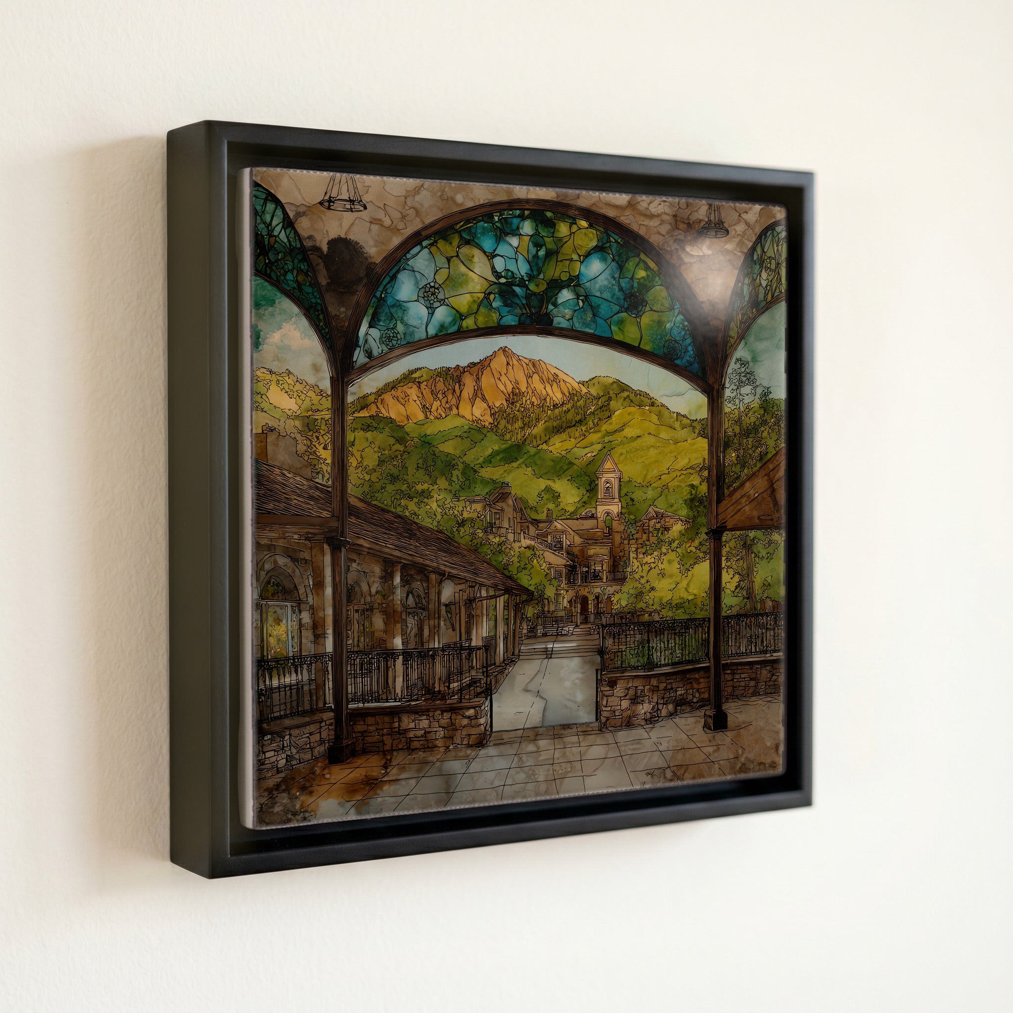 Manitou Springs at base of Pikes Front Range — front