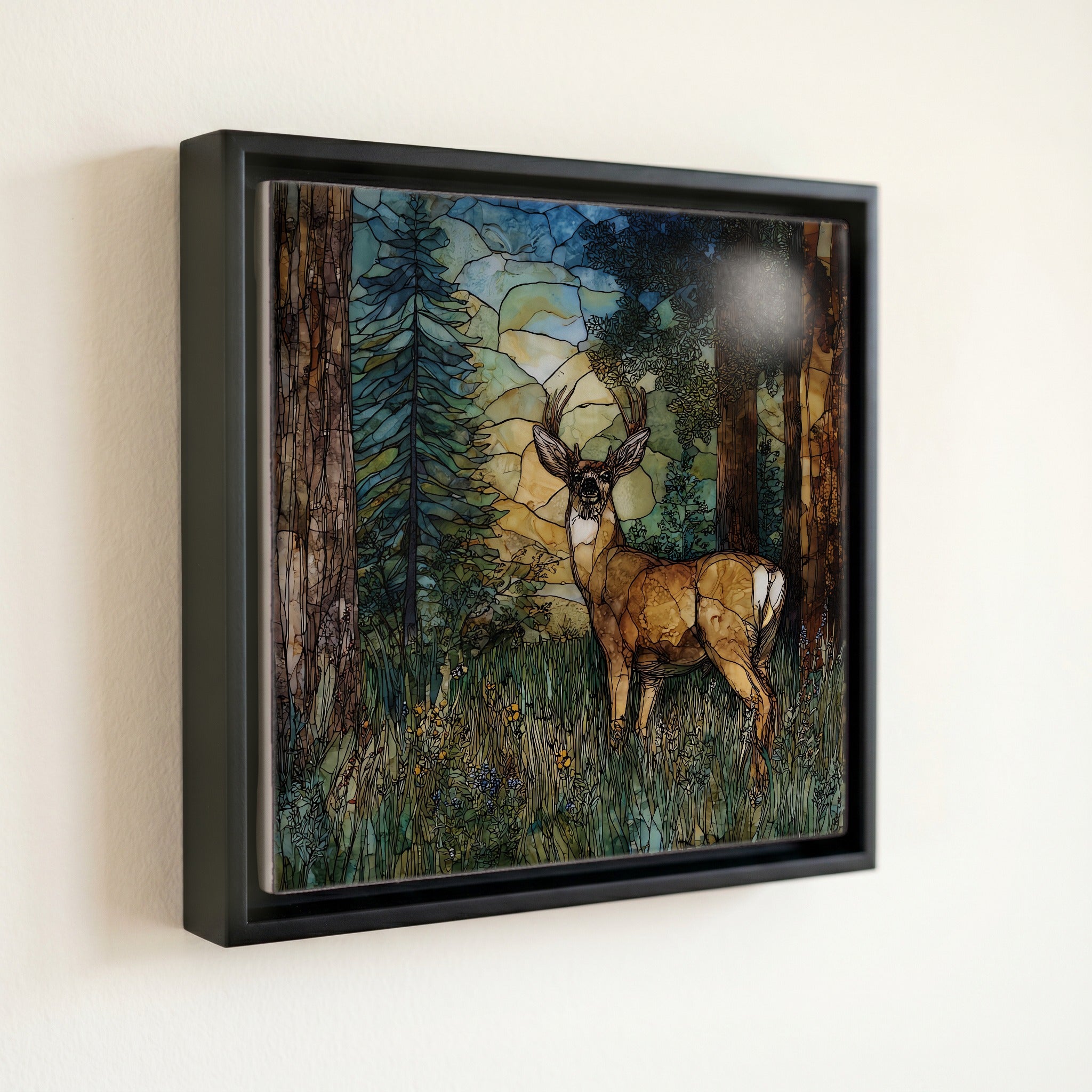 a mule deer — front