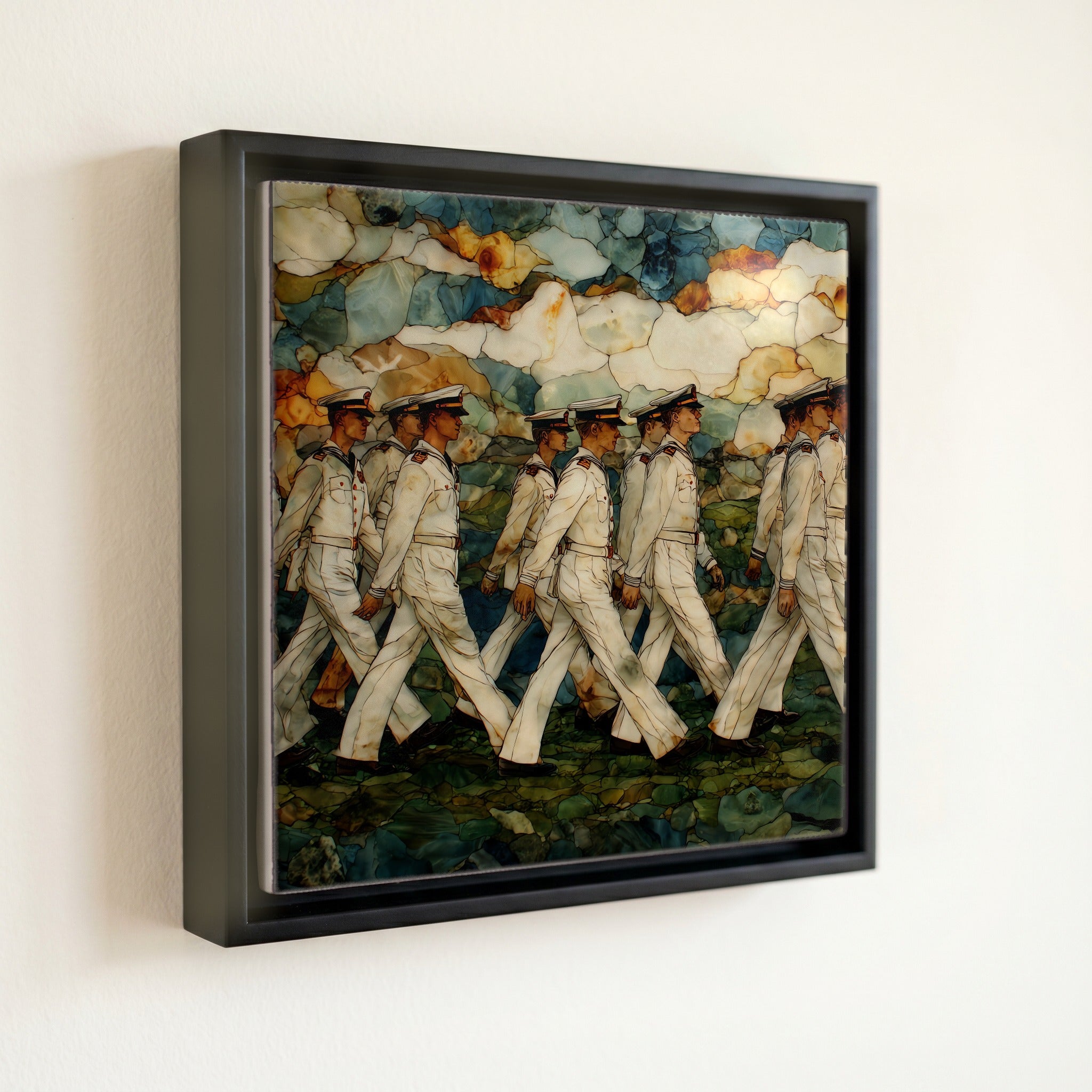 a Naval Academy plebe parade in — front