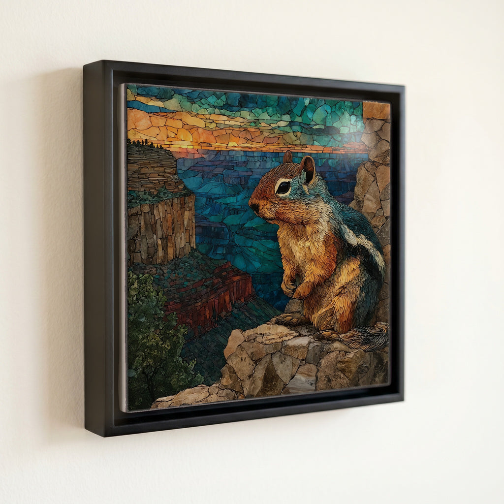 a rock squirrel on the Grand — front