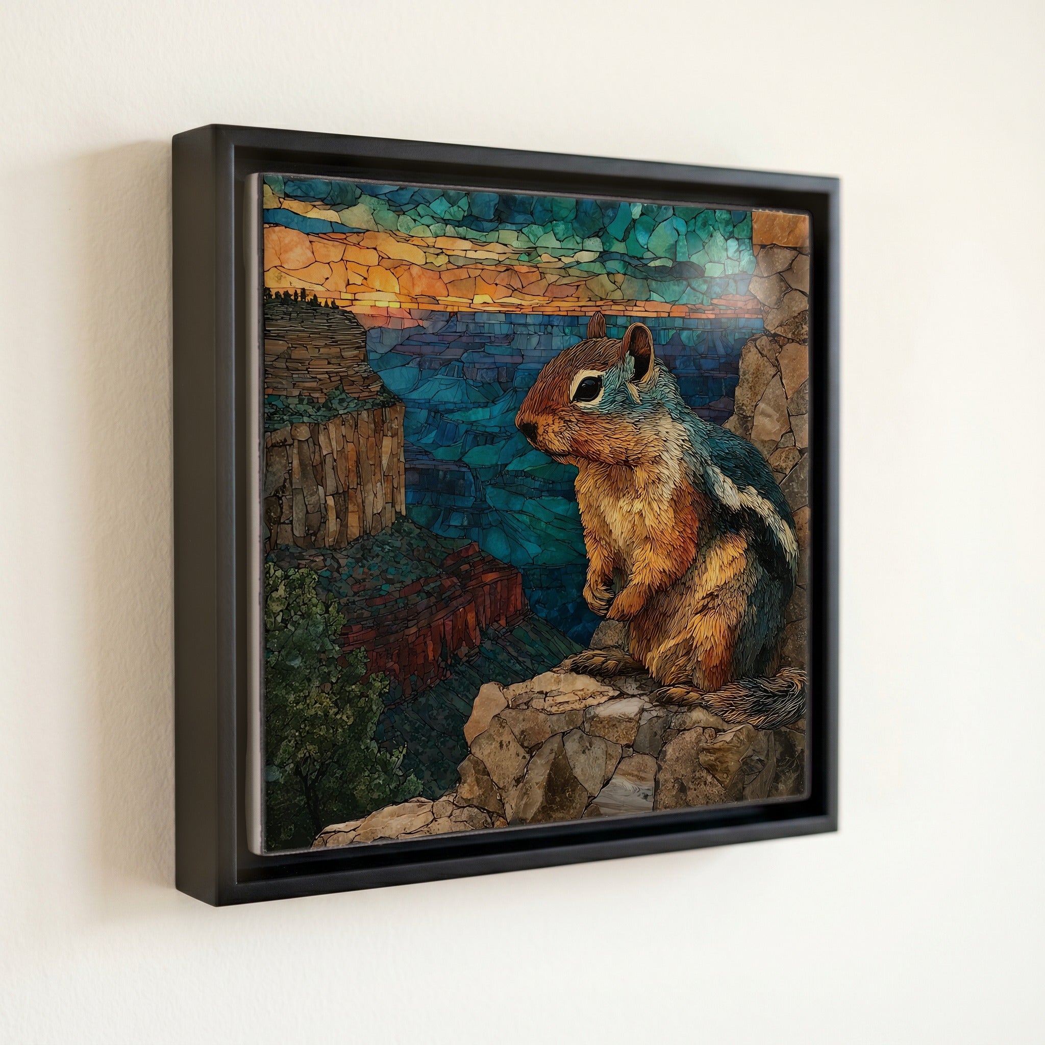 a rock squirrel on the Grand — front