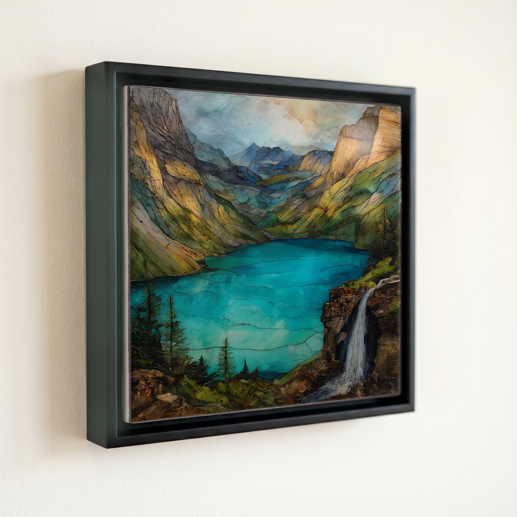 Grinnell Lake's turquoise glacial — front
