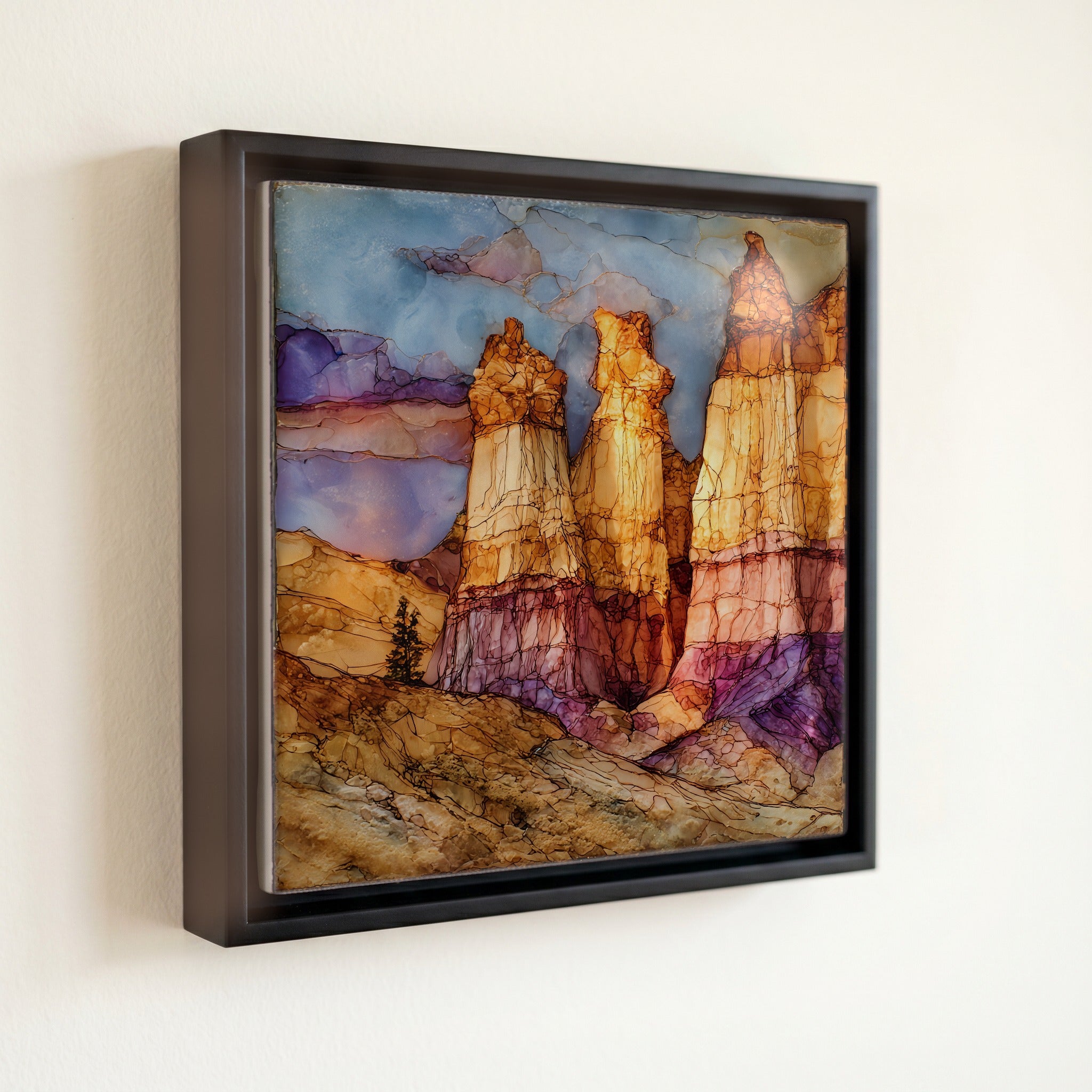 Paint Mines Interpretive Park Ceramic Art Tile — front