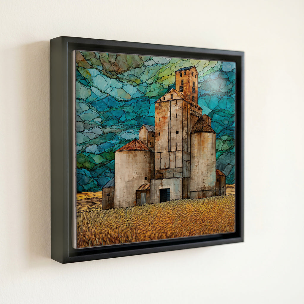 a prairie grain elevator — front