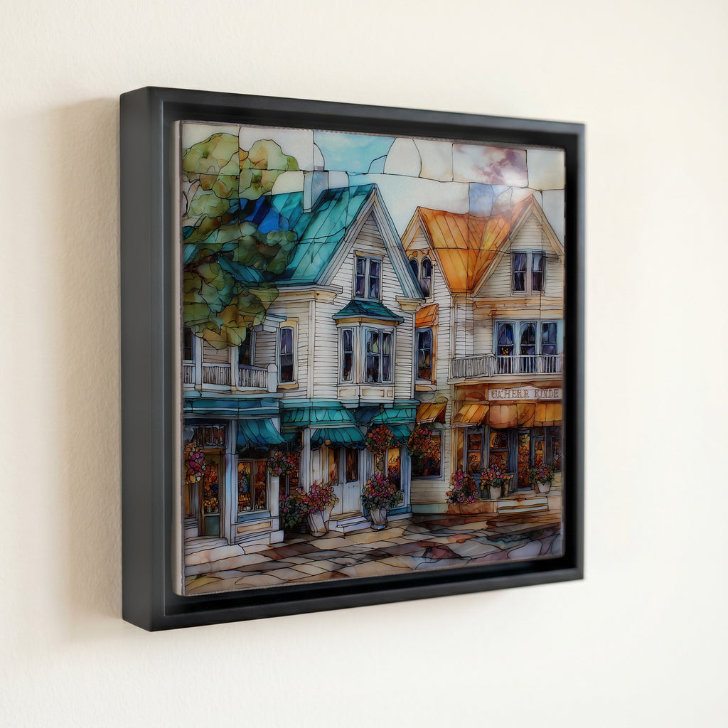 Mackinac Island fudge shops on Main — front