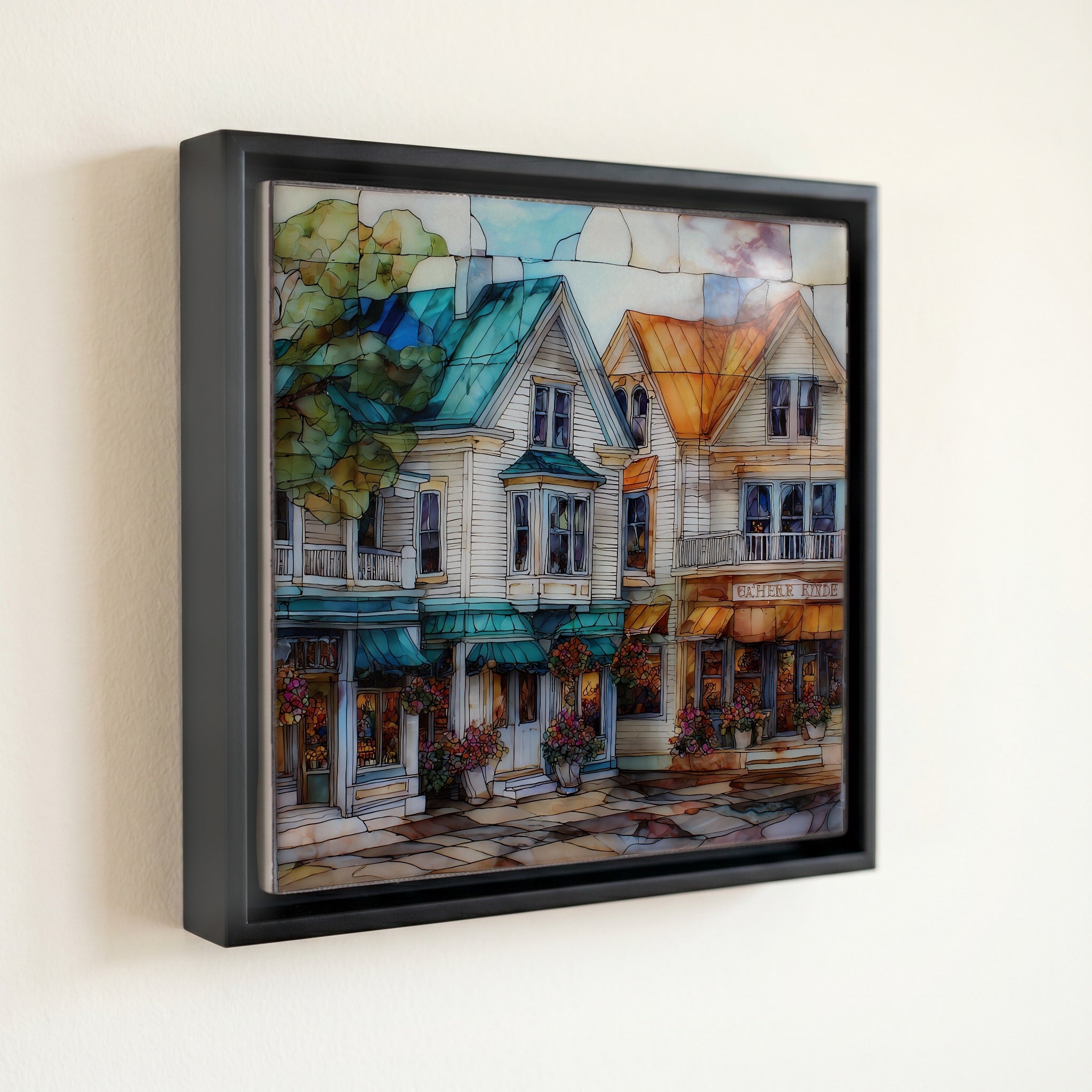 Mackinac Island fudge shops on Main — front