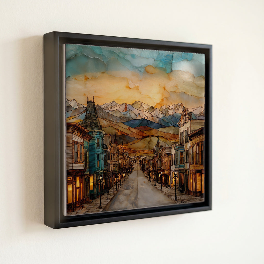 Leadville Harrison Avenue Sawatch Range Ceramic Art Tile — front