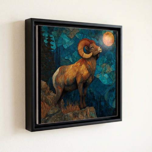 a bighorn sheep on — front