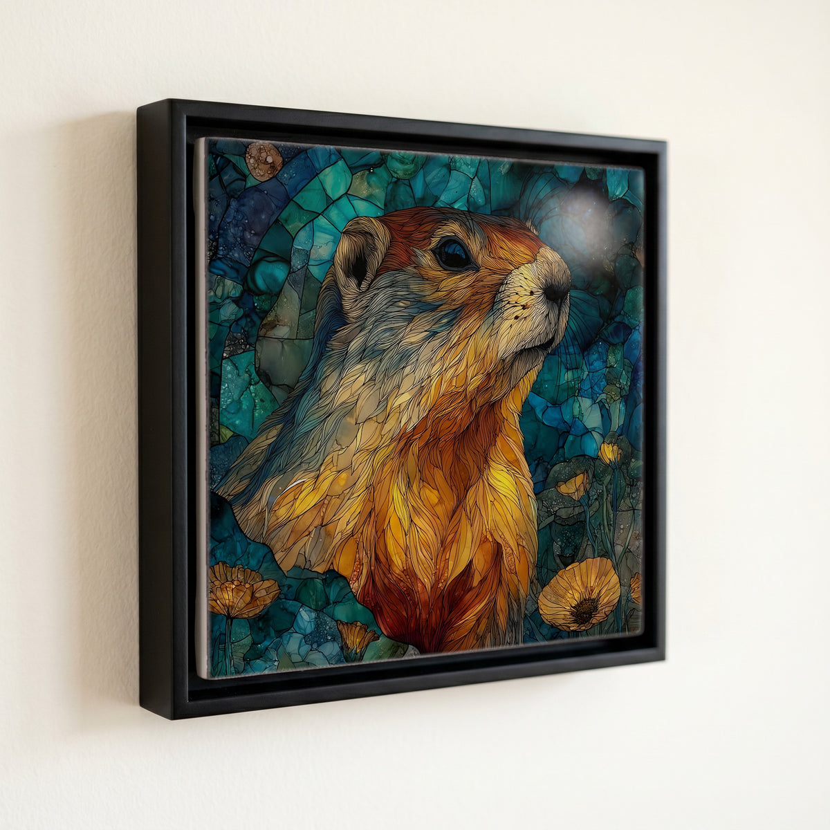 a yellow-bellied marmot on — front