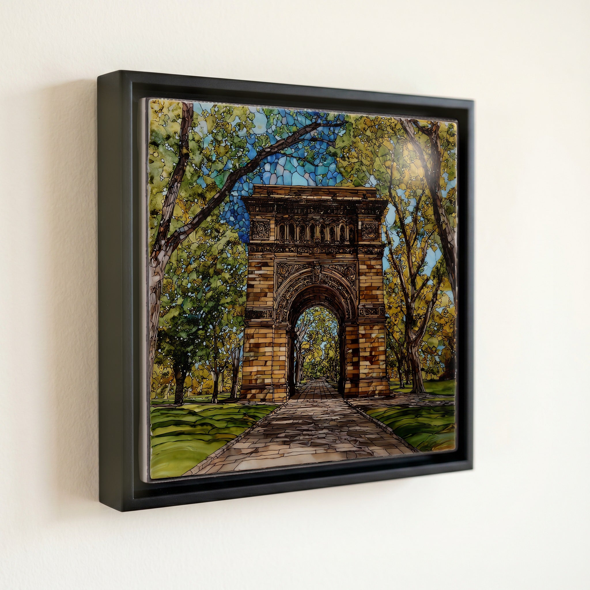 The Bushnell Park Soldiers and Sailors Arch Ceramic Wall — front
