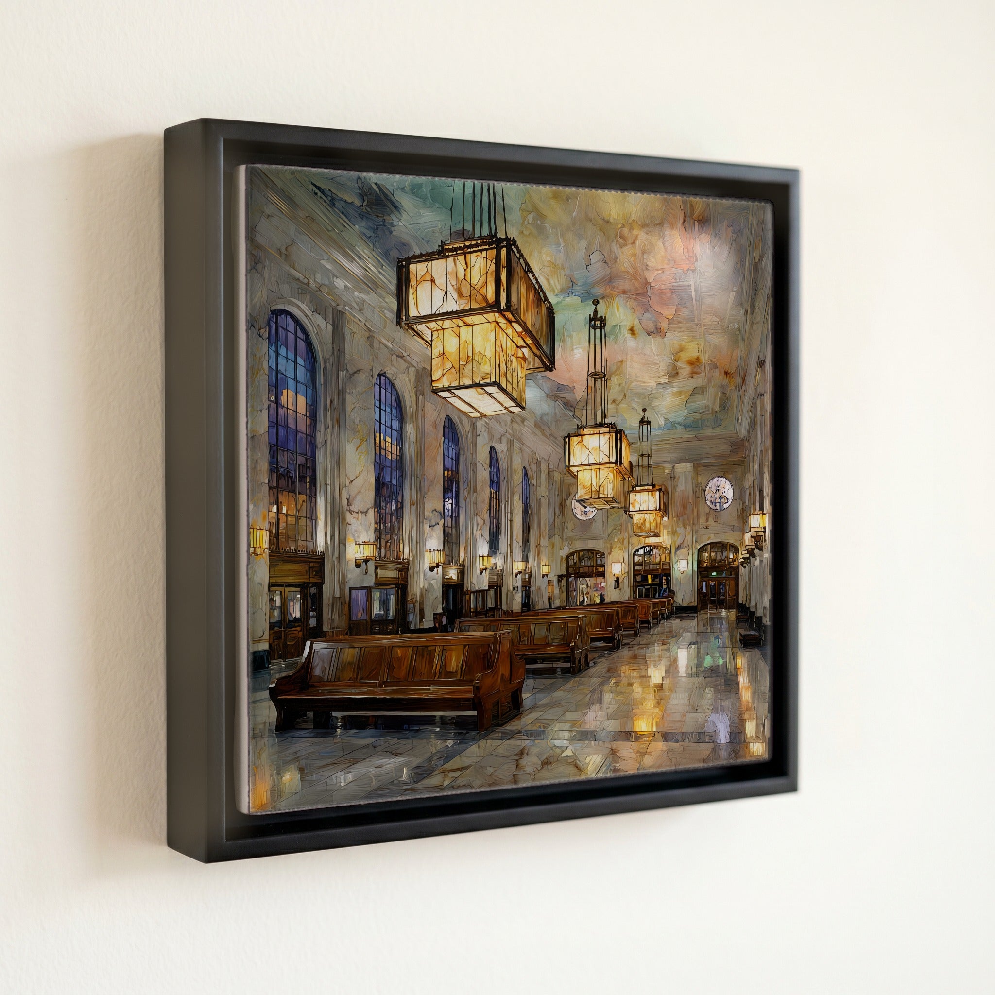Denver Union Station great hall Denver Metro Ceramic Art Tile — front