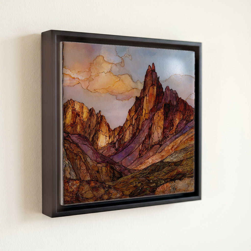 Castle Peak Elk Range Ceramic Art Tile — front