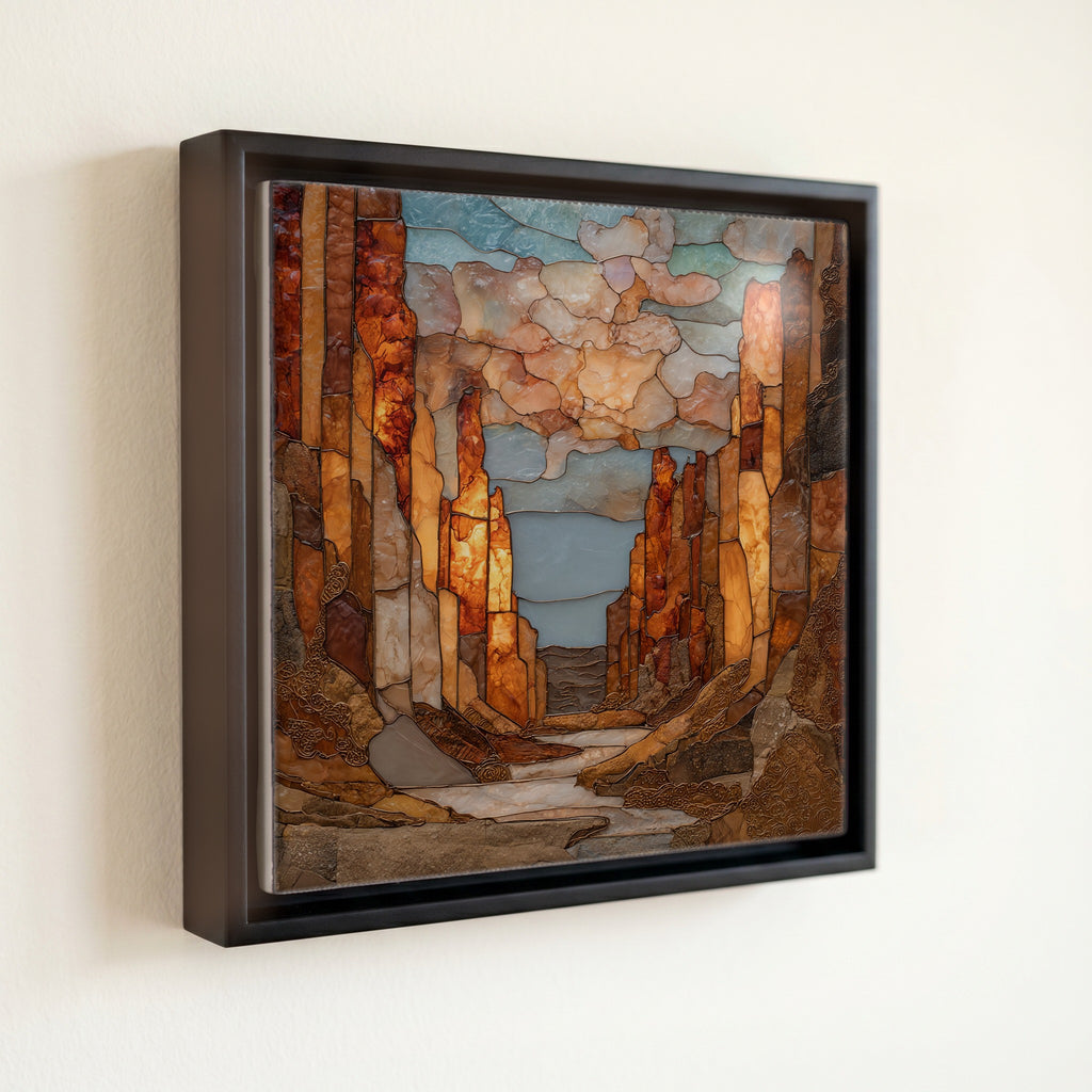 Picture Canyon petroglyphs Ceramic Art Tile — front