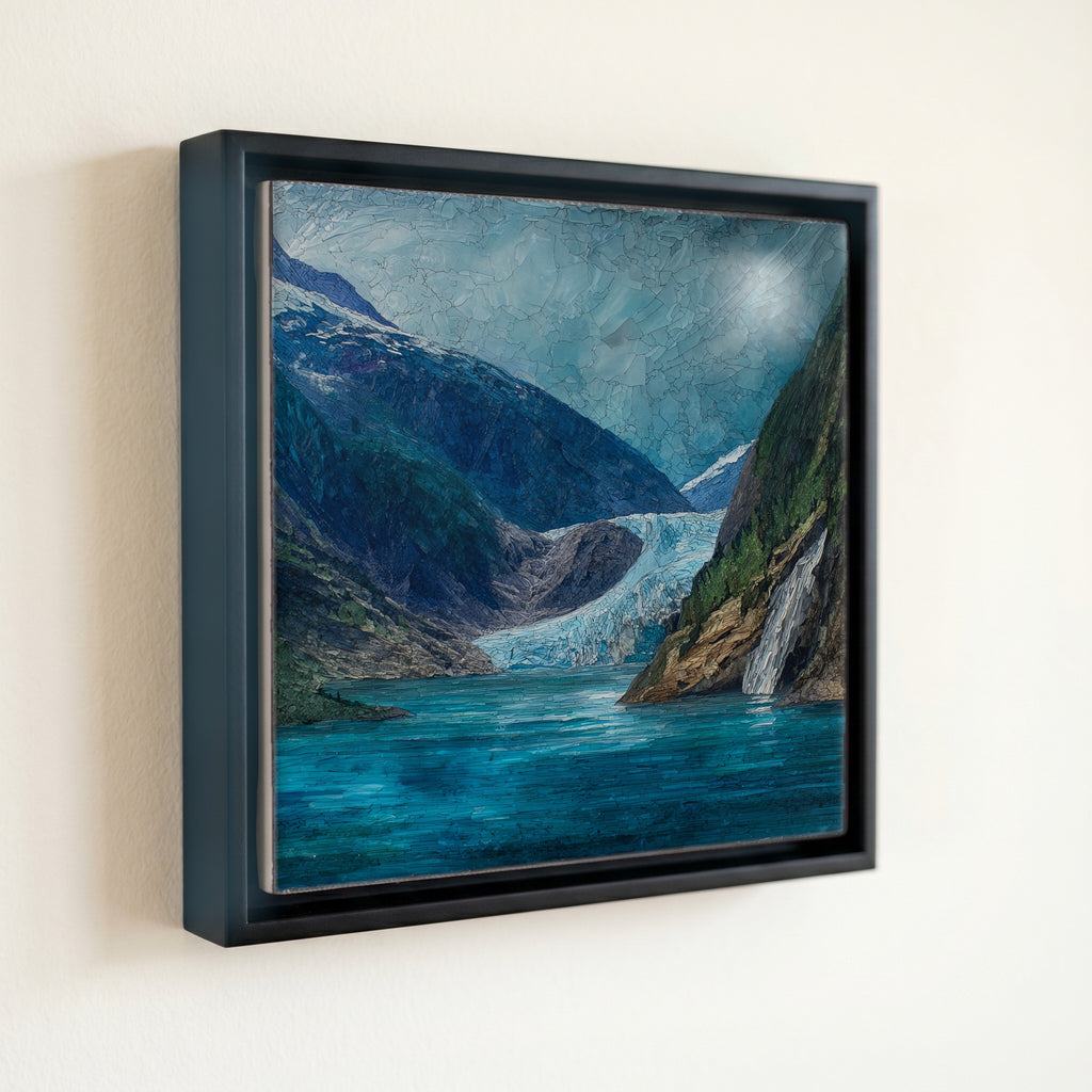Mendenhall Glacier calving into — front