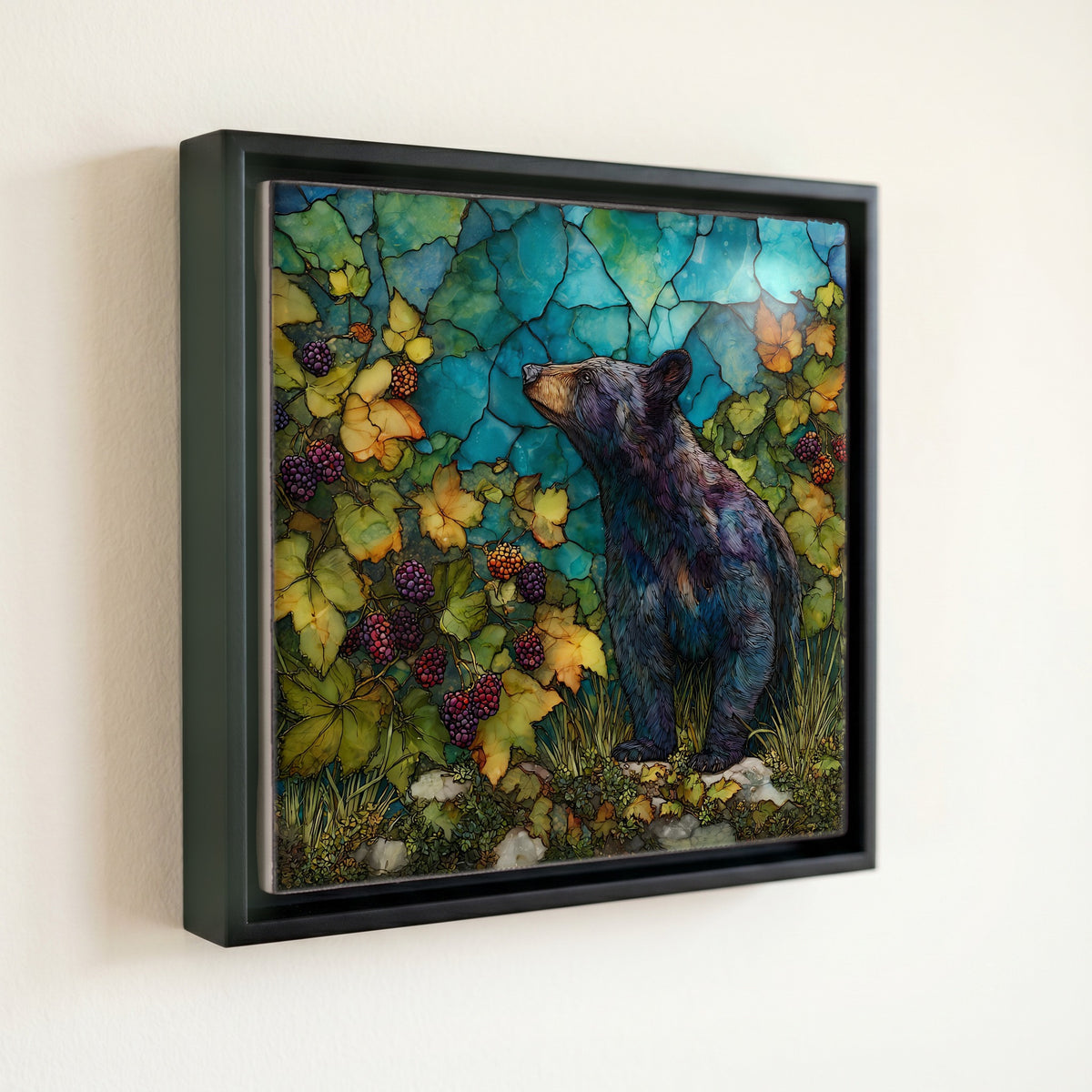 a black bear — front