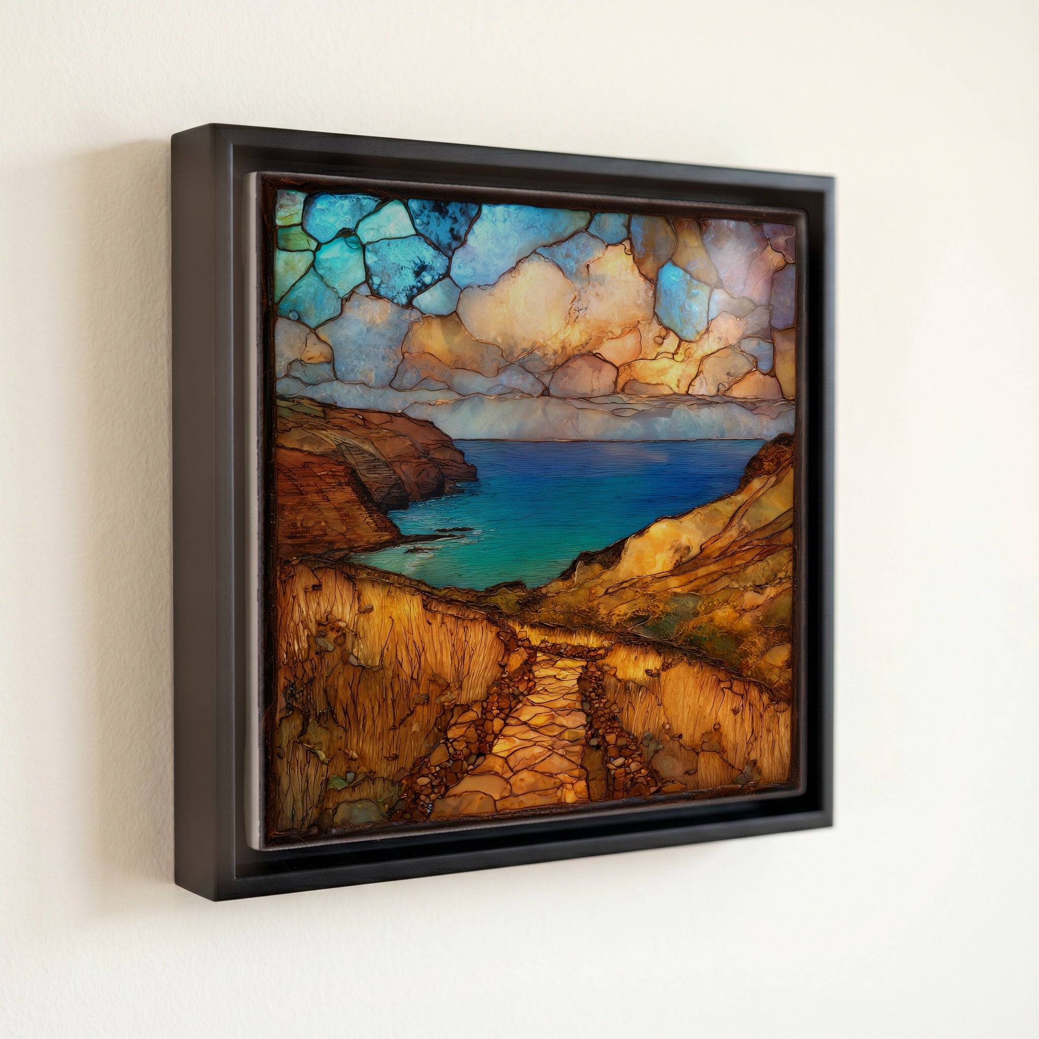 Mahaulepu Trail Kauai Ceramic Art Tile — front