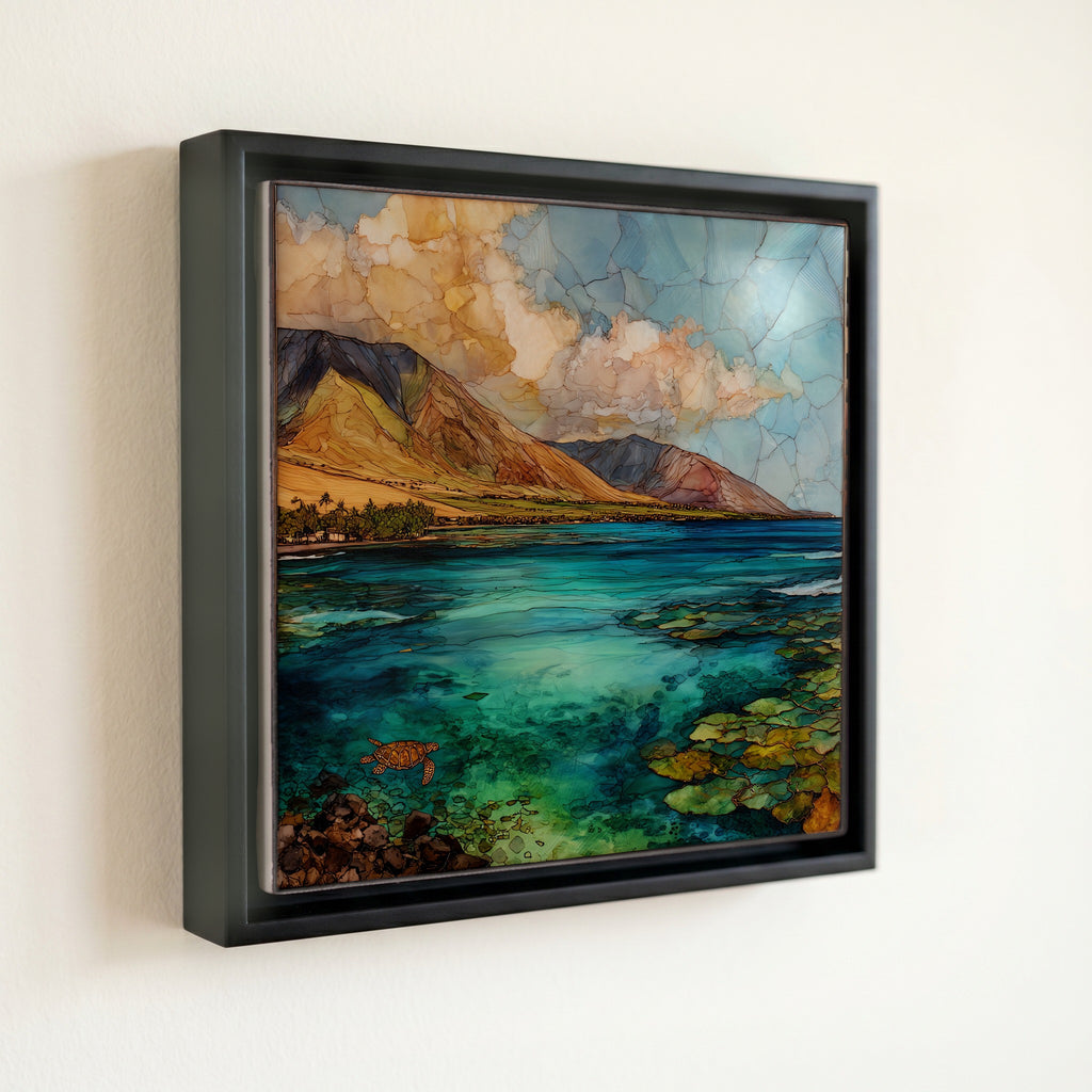 Olowalu Reef Maui Ceramic Art Tile — front