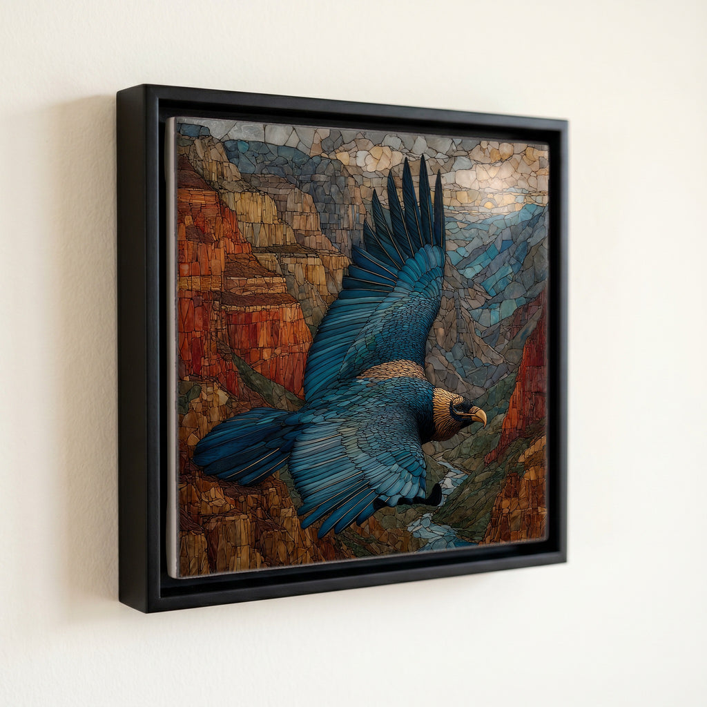 California condor soaring — front