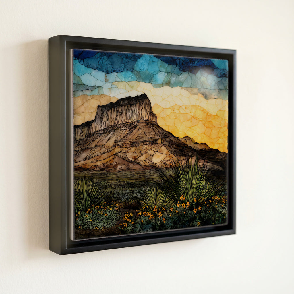 Guadalupe Peak rising — front