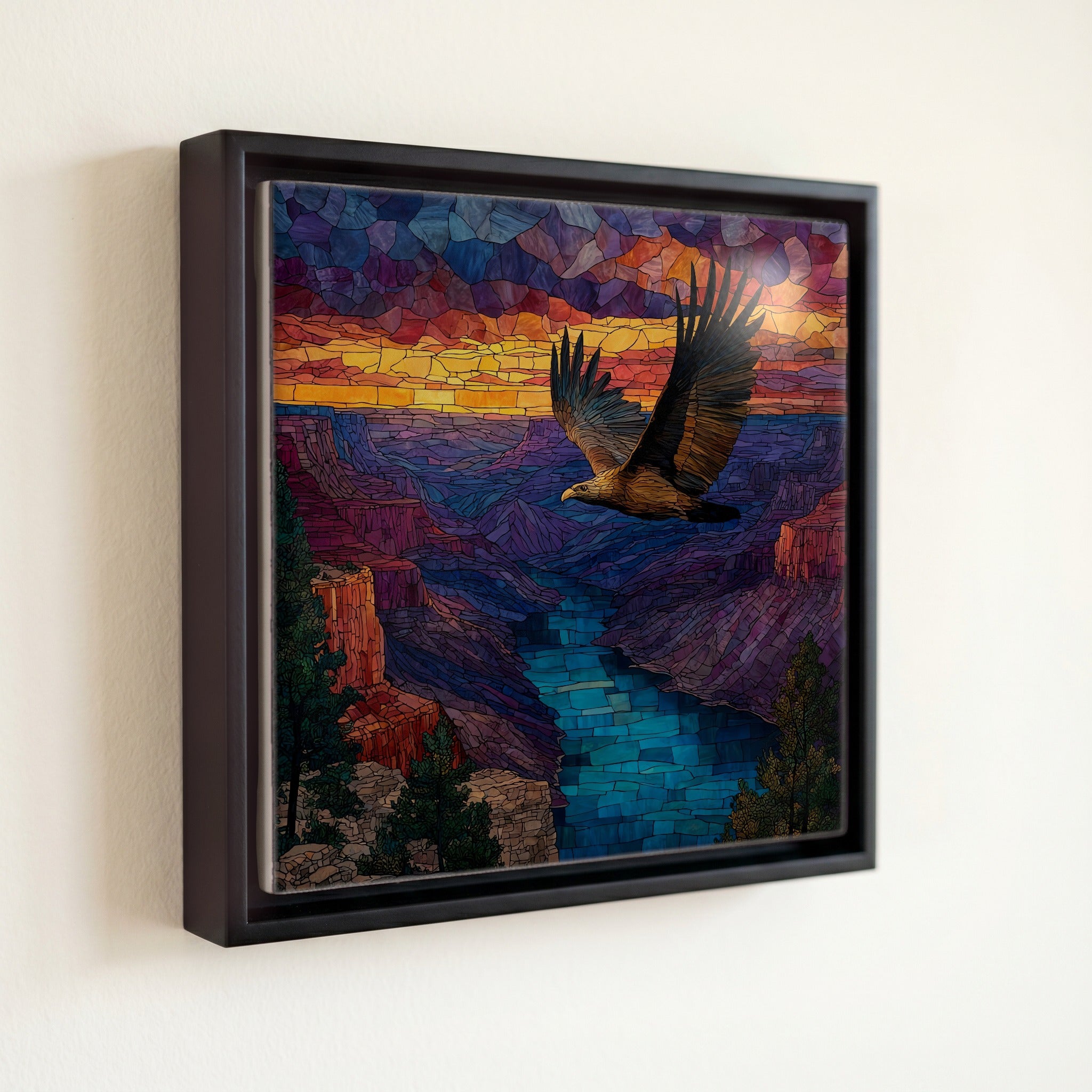 a California condor soaring — front