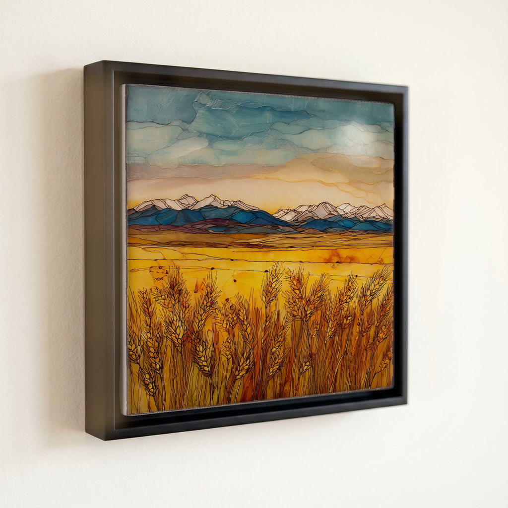 Wheat fields eastern plains Ceramic Art Tile — front