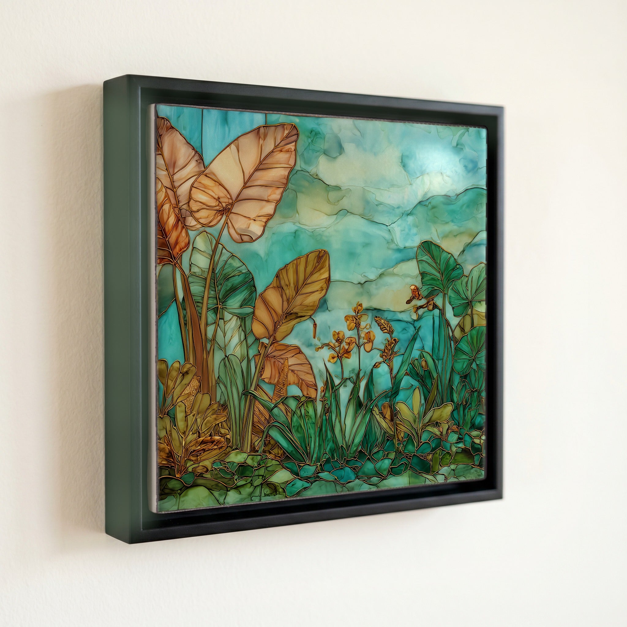Wahiawa Botanical Oahu Ceramic Art Tile — front