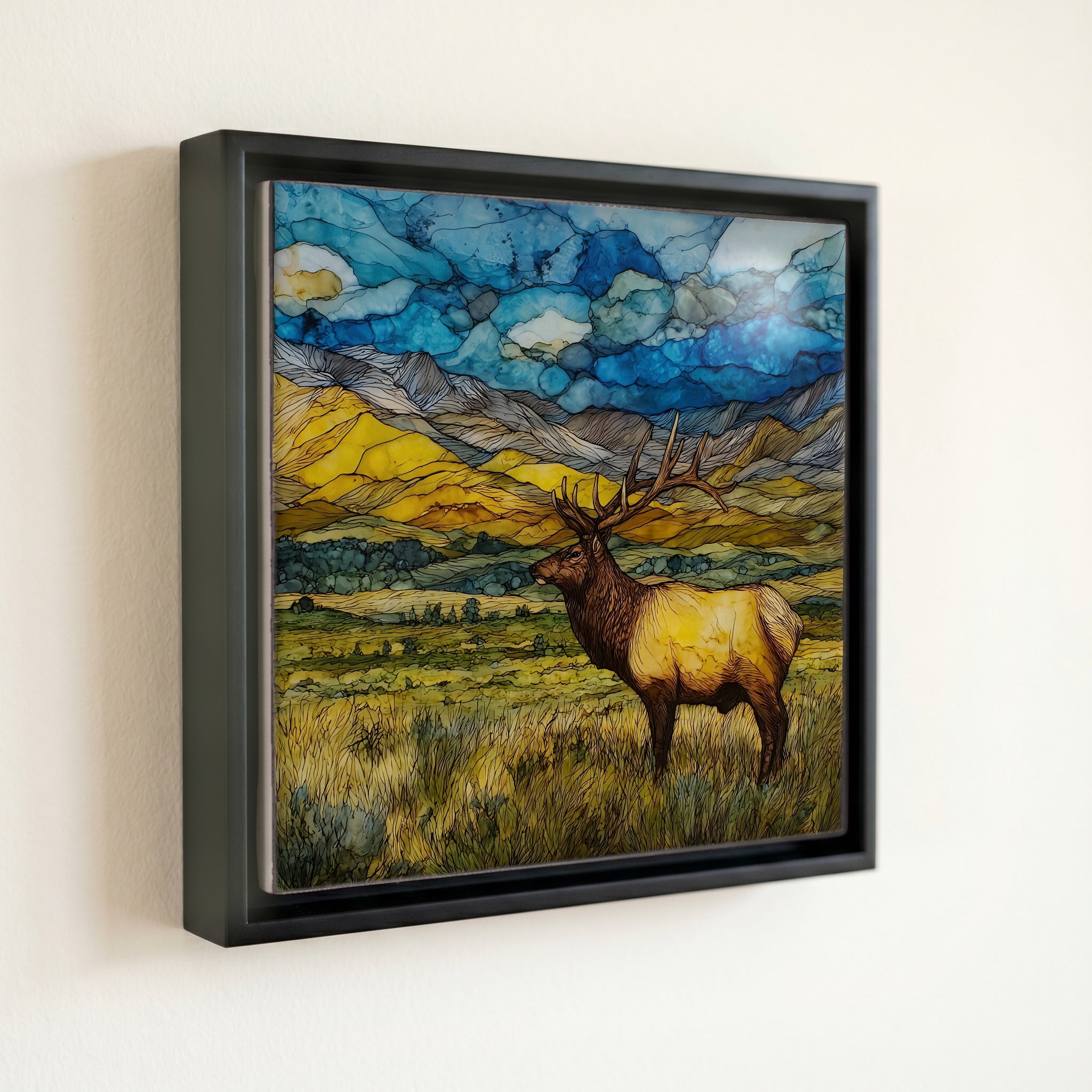 a bull tule elk on Sheldon — front