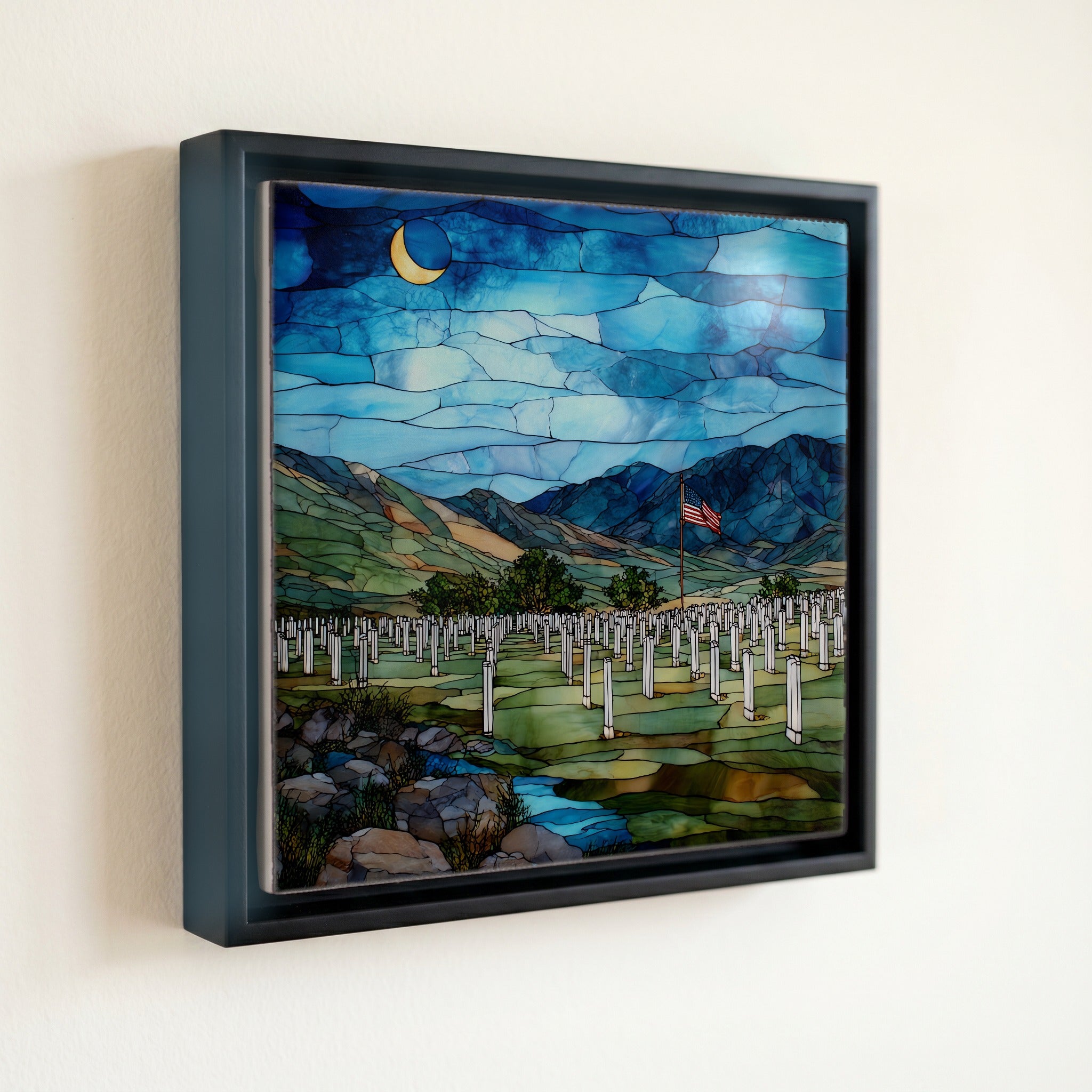 the Custer National Cemetery on the rise — front