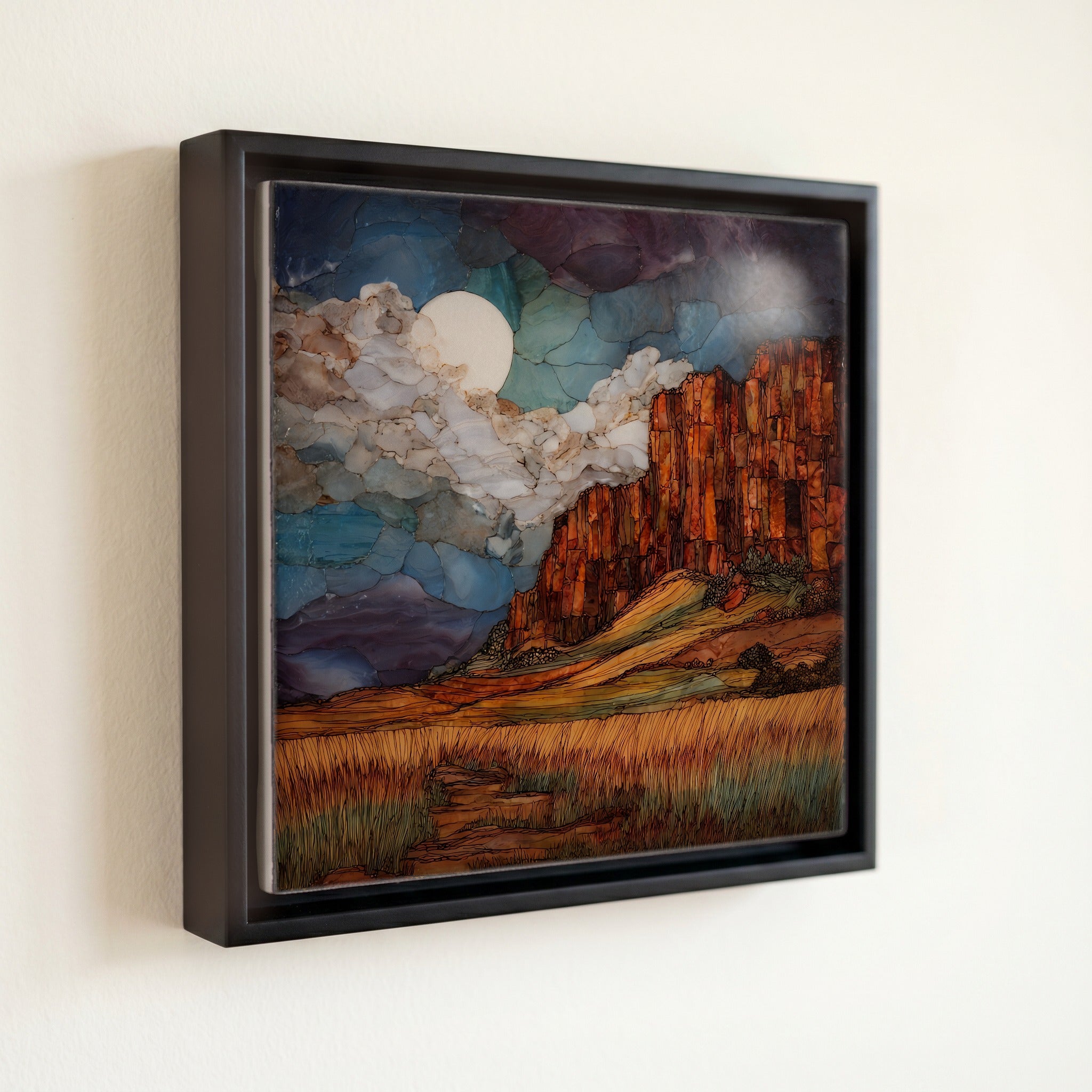 Pipestone red rock cliff — front