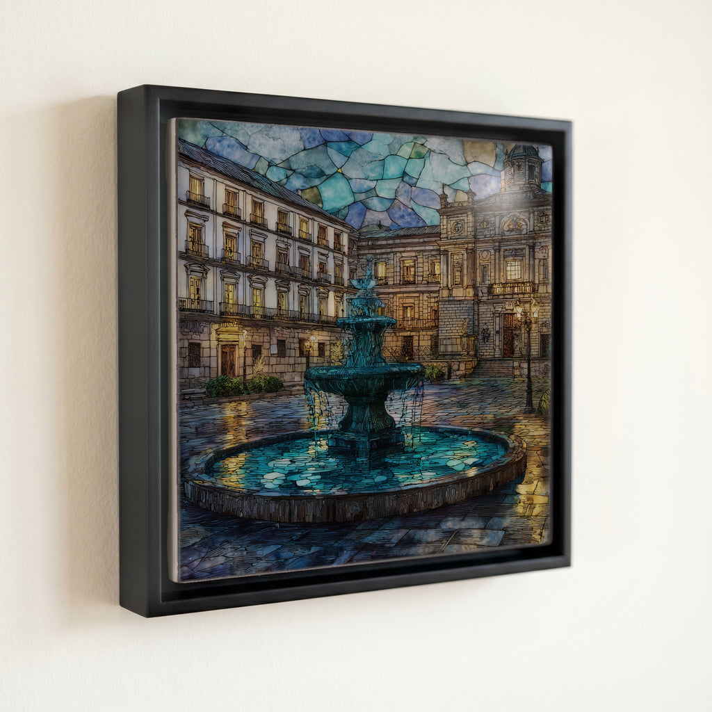 Plaza de Oriente Fountain Royal Theatre — front