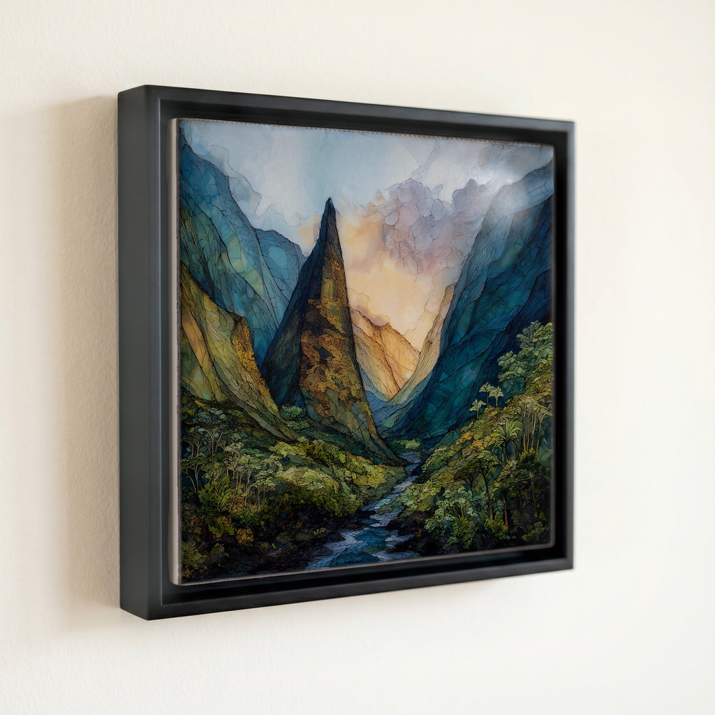 Iao Needle Maui Ceramic Art Tile — front