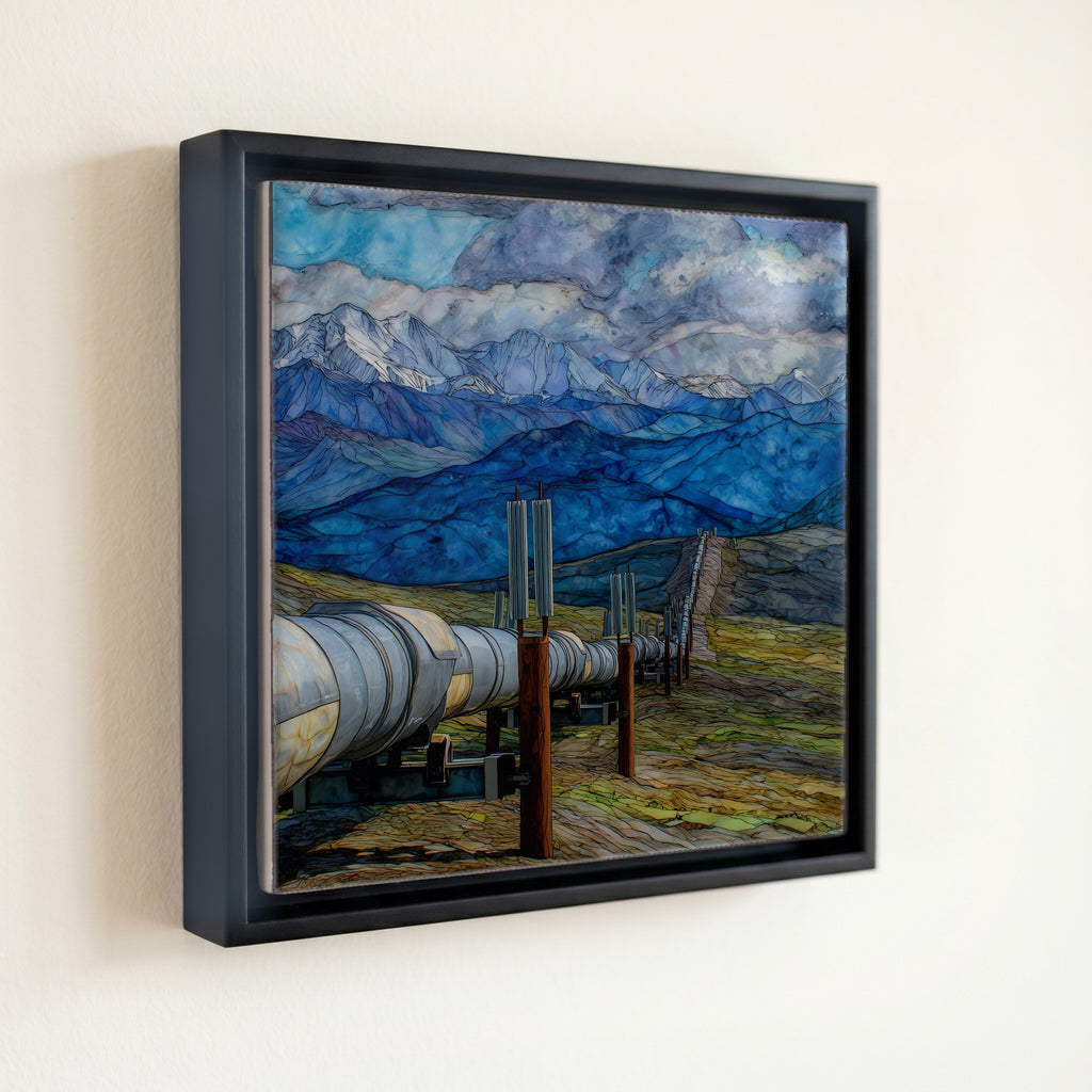 the Trans-Alaska Pipeline — front