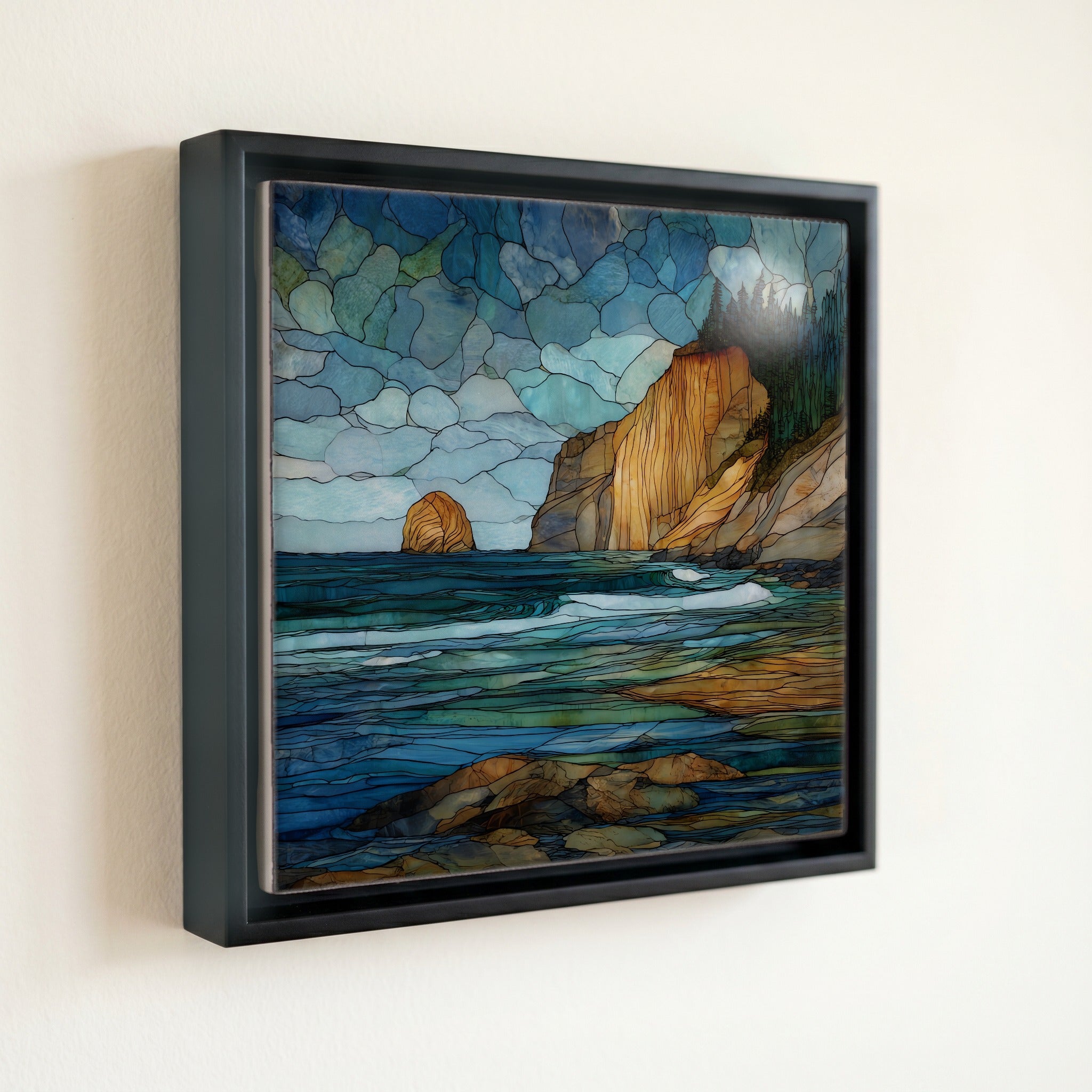 the Cape Kiwanda sandstone headland eroding — front