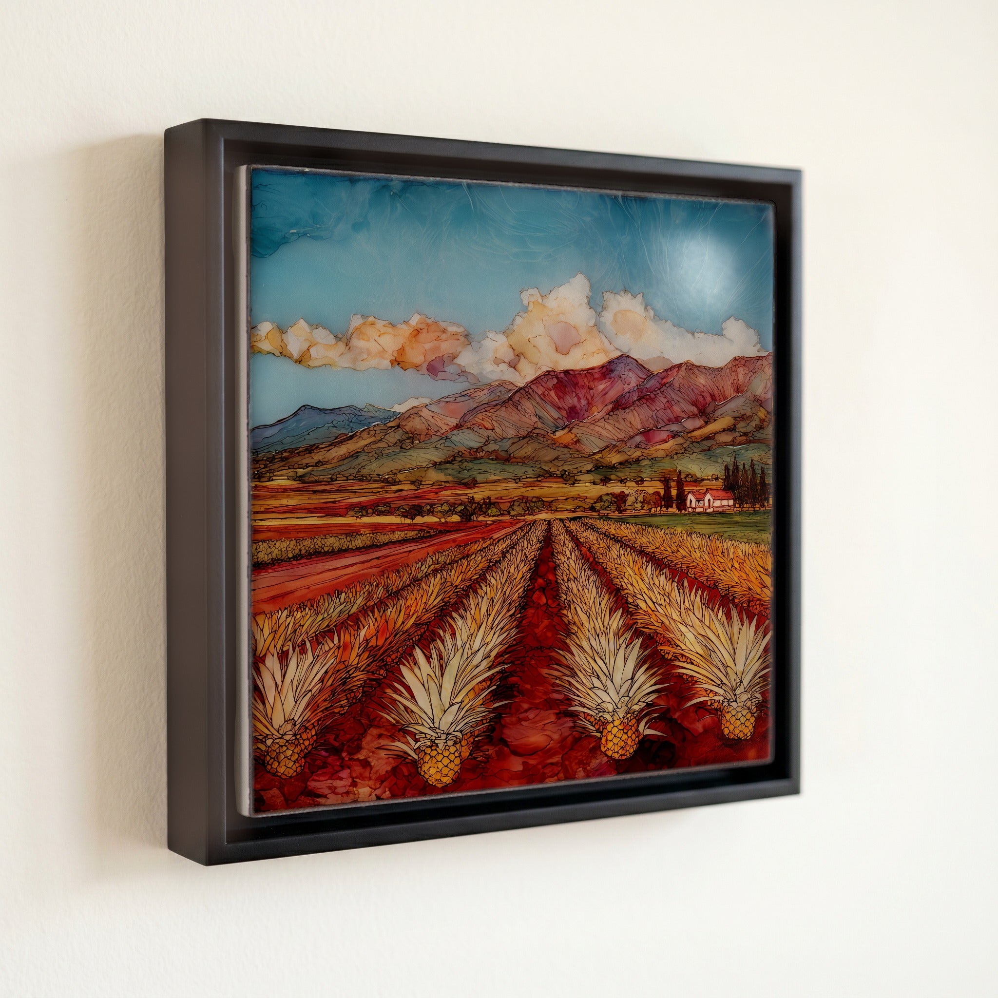 Dole Plantation Oahu Ceramic Art Tile — front