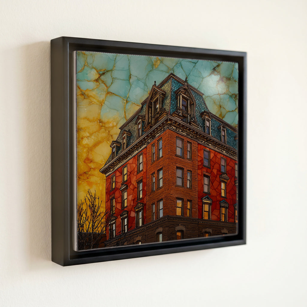 Hotel Boulderado Front Range Ceramic Art Tile — front