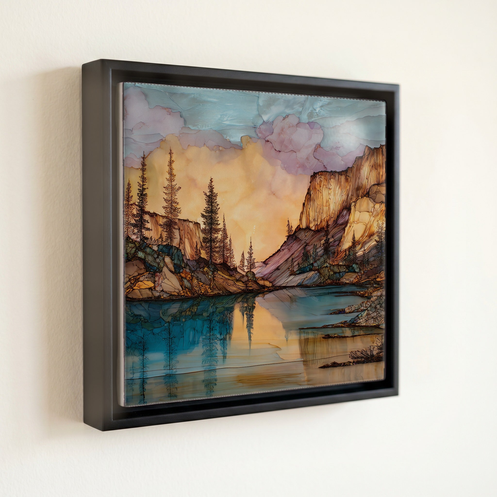 Trappers Lake Flat Tops Ceramic Art Tile — front