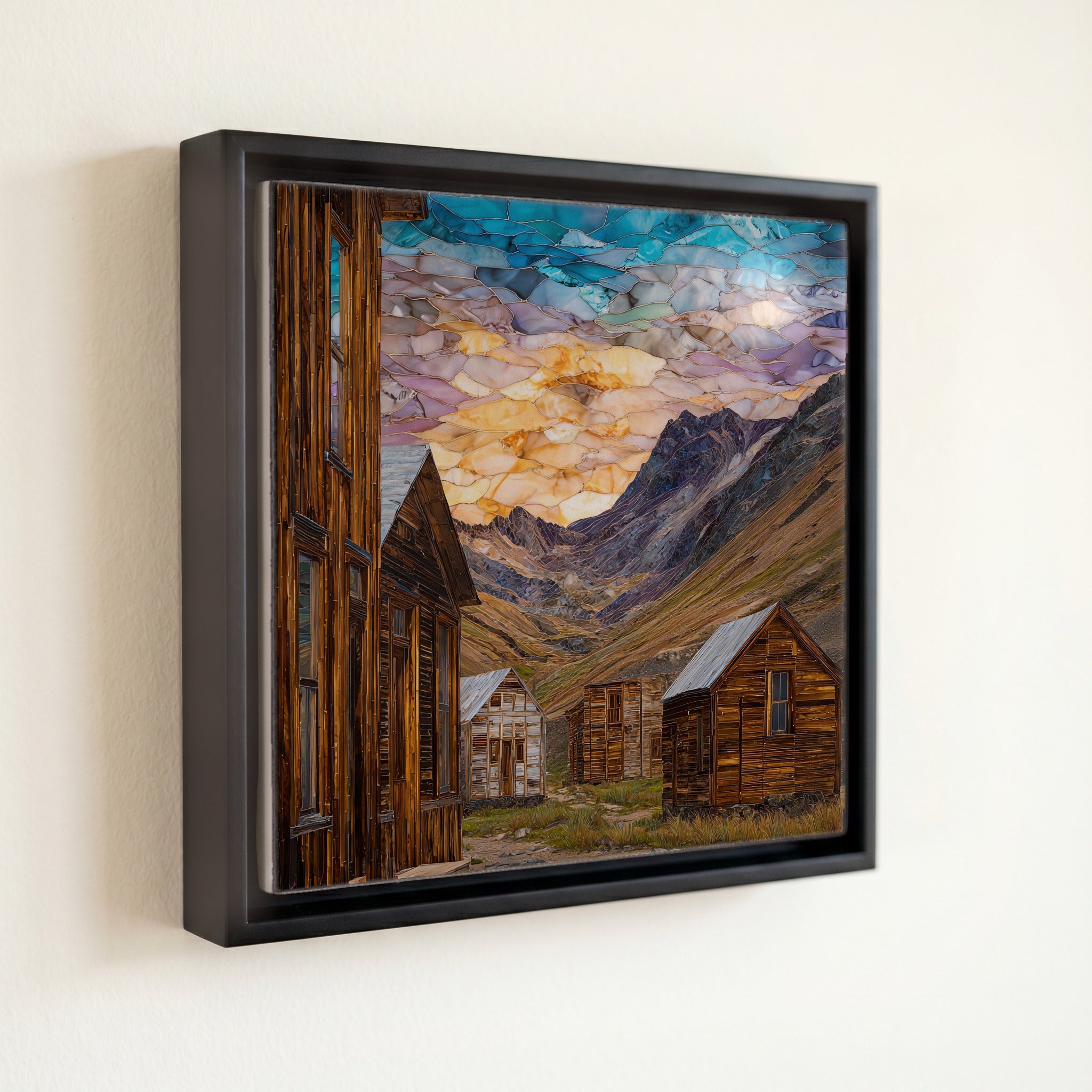 Animas Forks ghost town San Juans Ceramic Art Tile — front