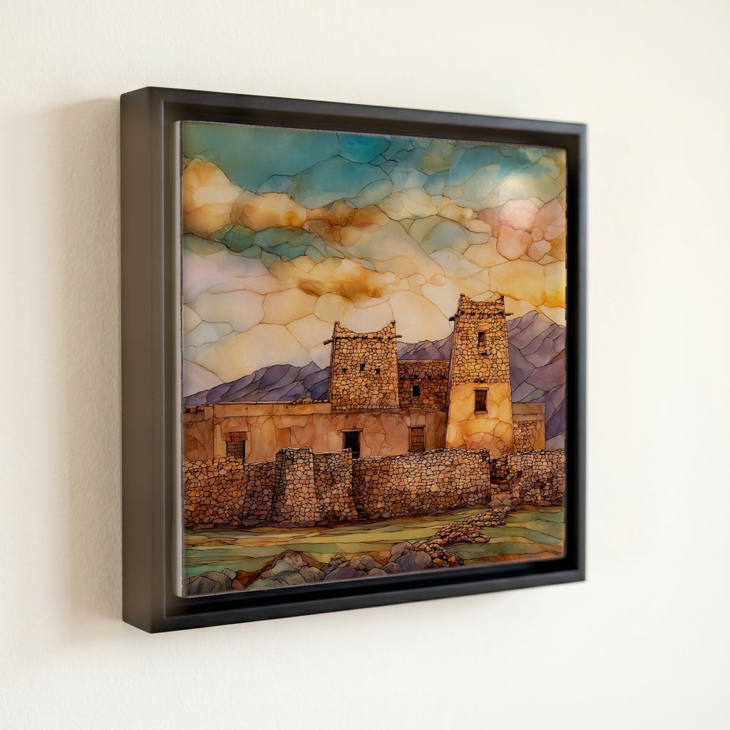 Bents Old Fort Ceramic Art Tile — front