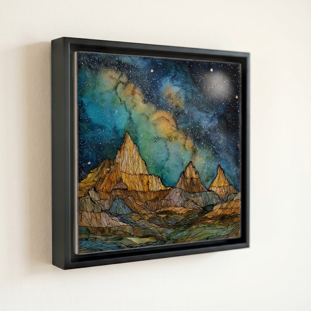 Badlands Milky Way over — front