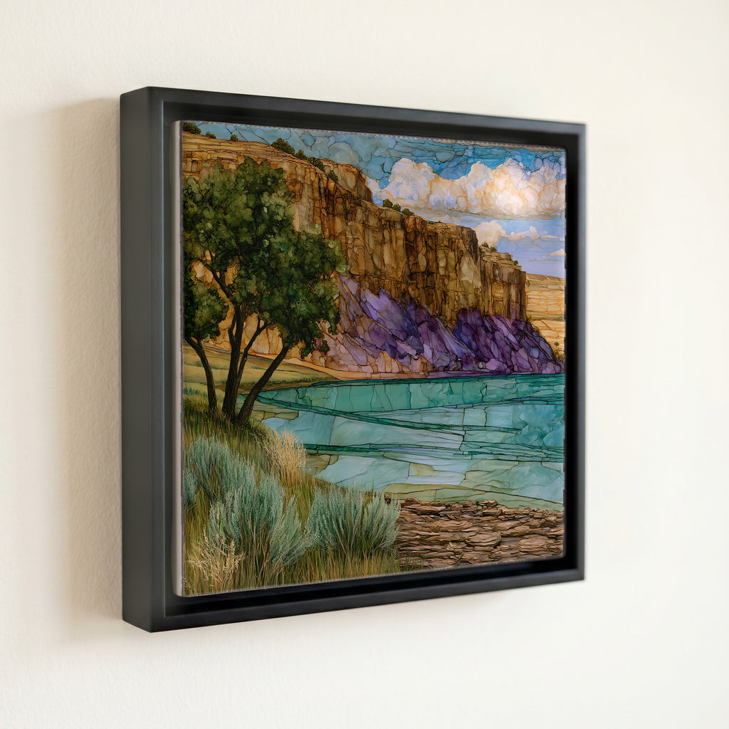 the Missouri River bluff — front