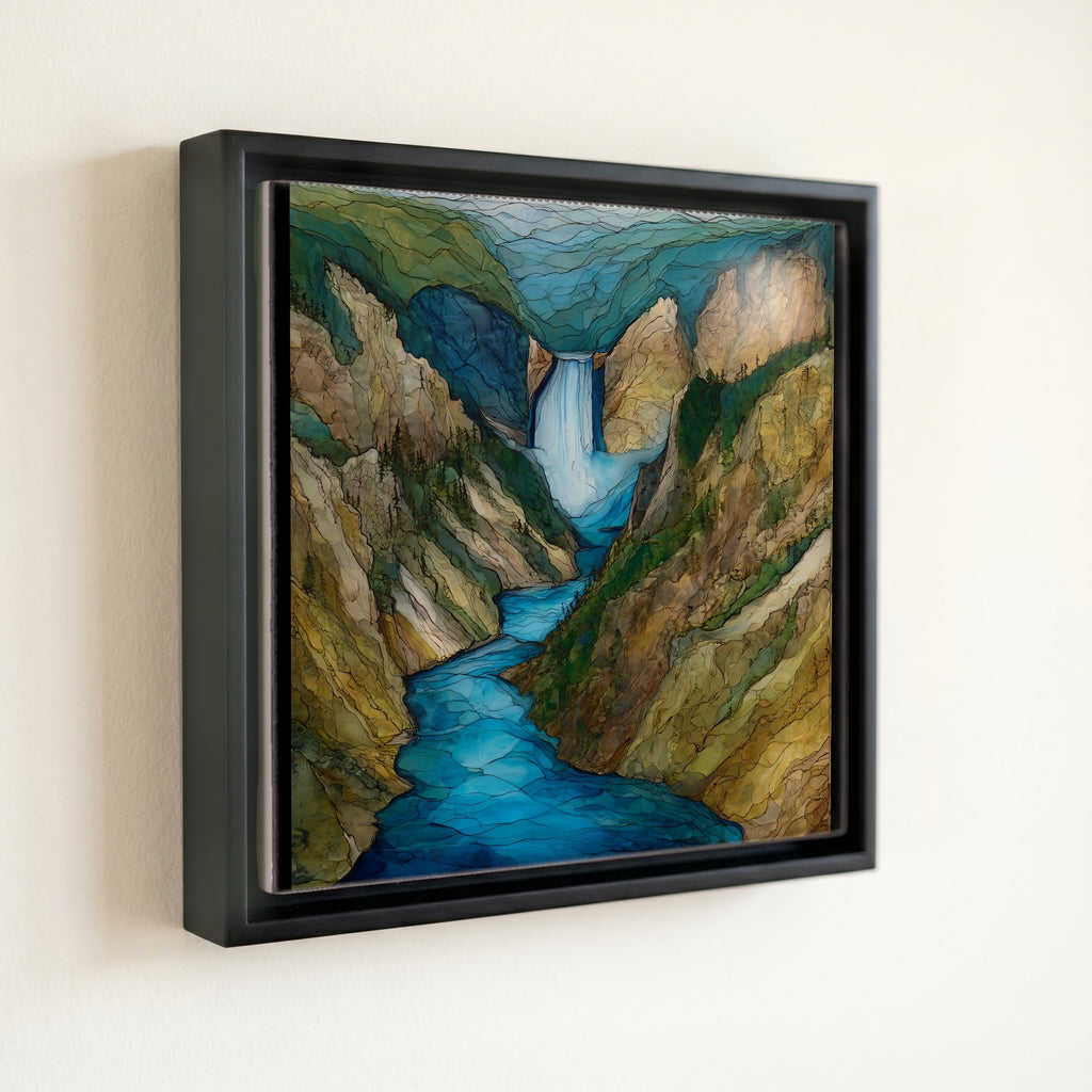 the Upper Falls of the Yellowstone — front