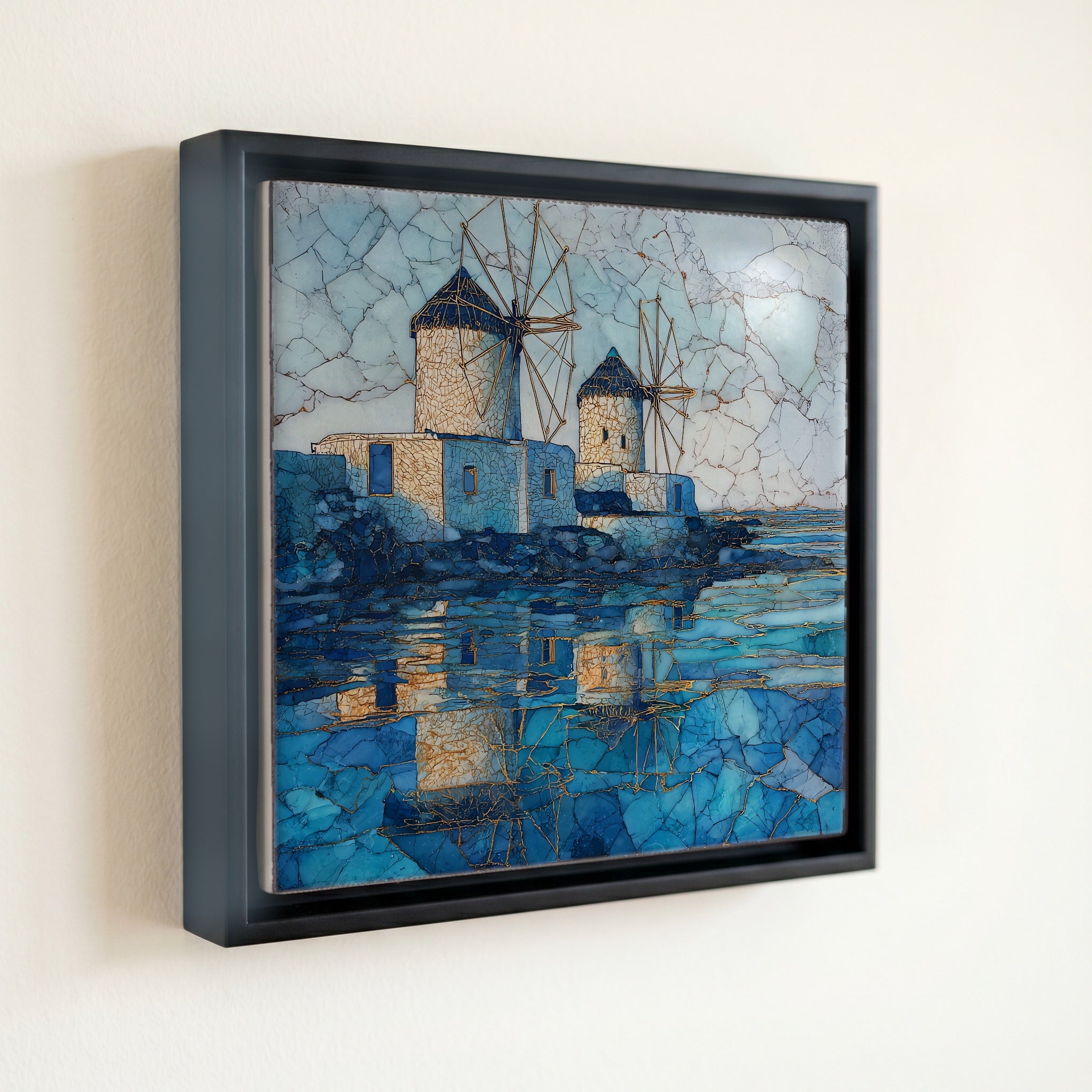 Mandraki harbor windmills — front