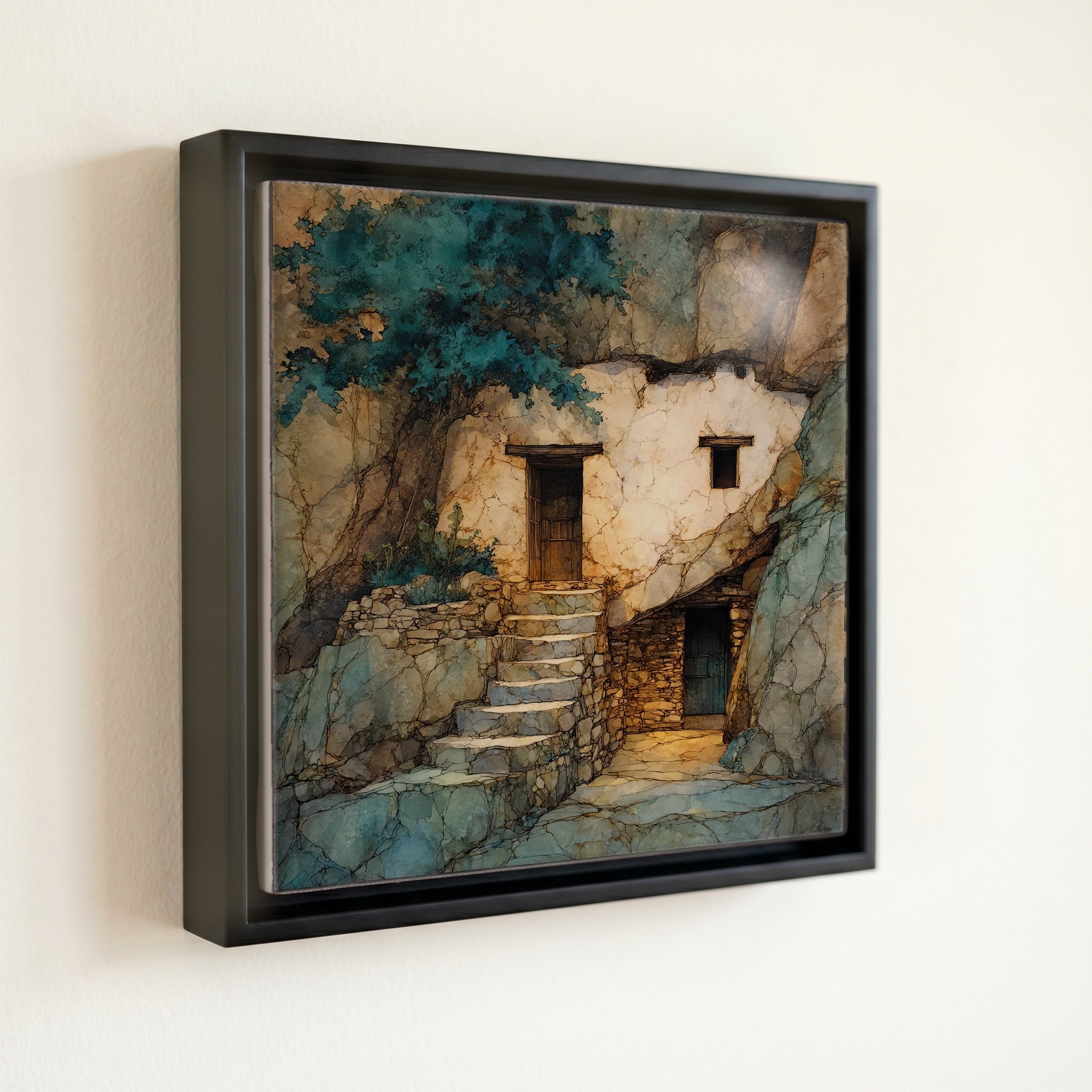 Ancestral Puebloan cliff granary — front