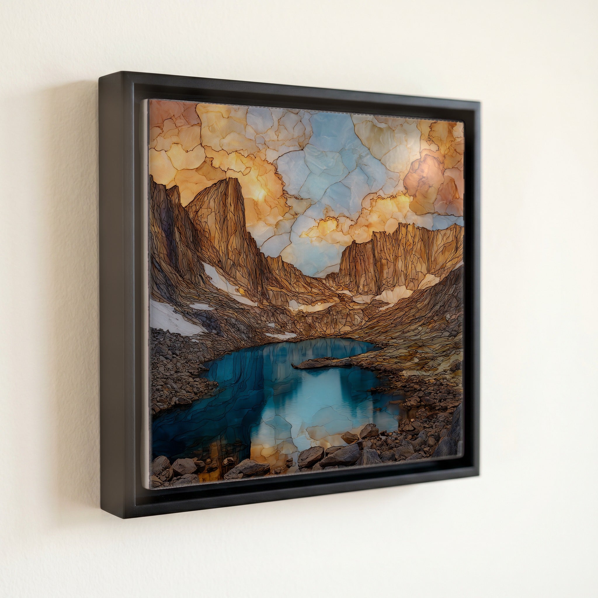 Sky Pond Rocky Mountain National Park Ceramic Art Tile — front