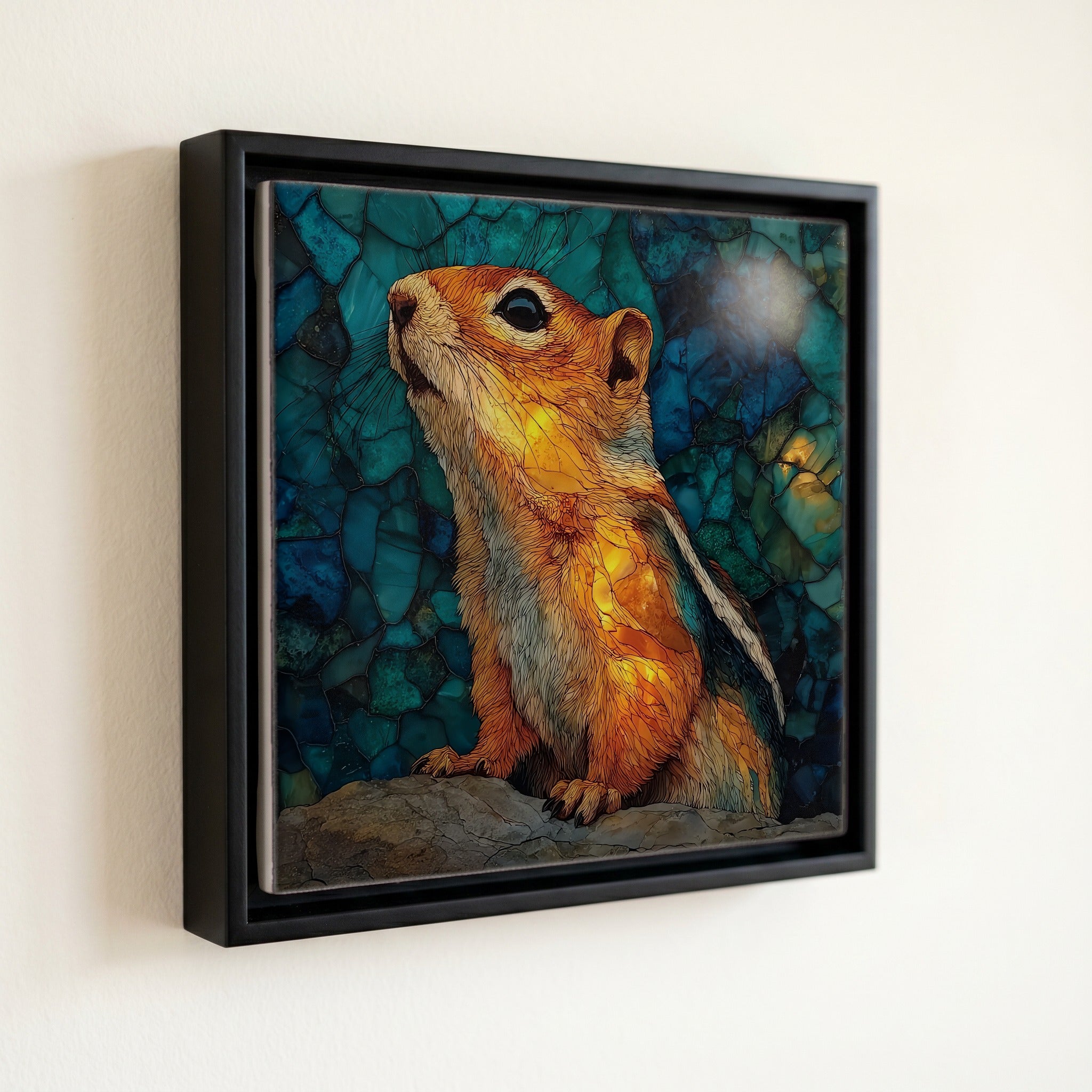 a rock squirrel on — front