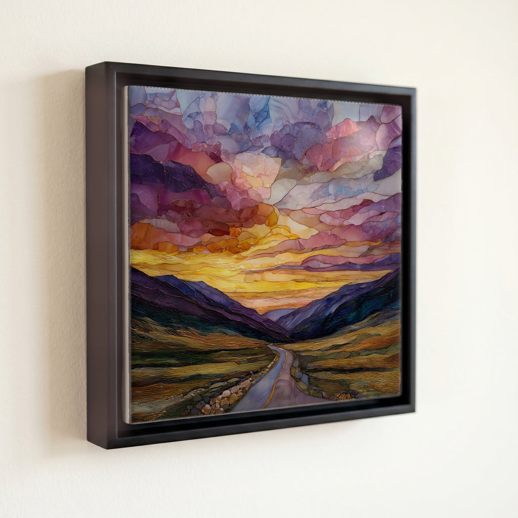 Trail Ridge byway sunset Rocky Mountain National Park Ceramic Art Tile — front