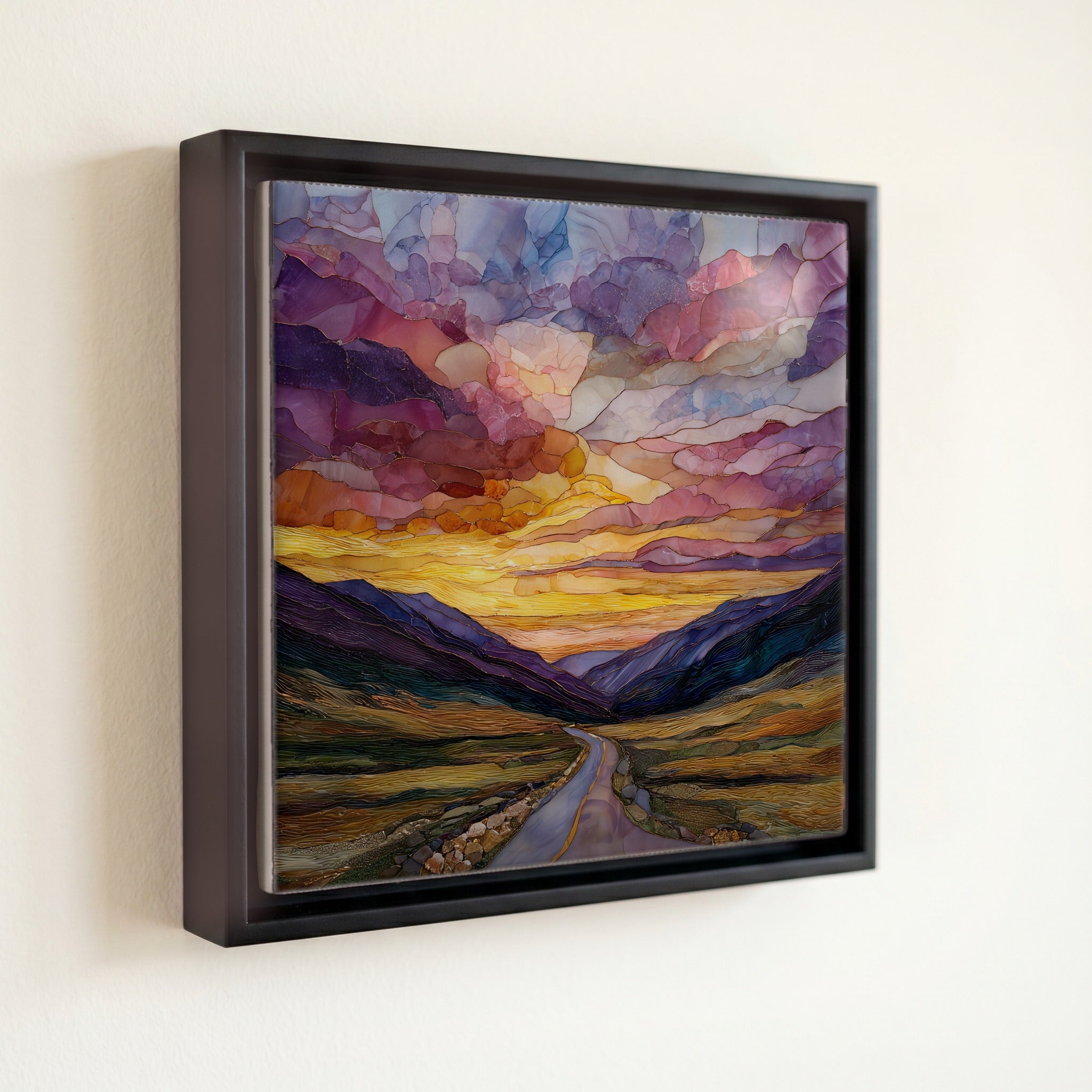 Trail Ridge byway sunset Rocky Mountain National Park Ceramic Art Tile — front
