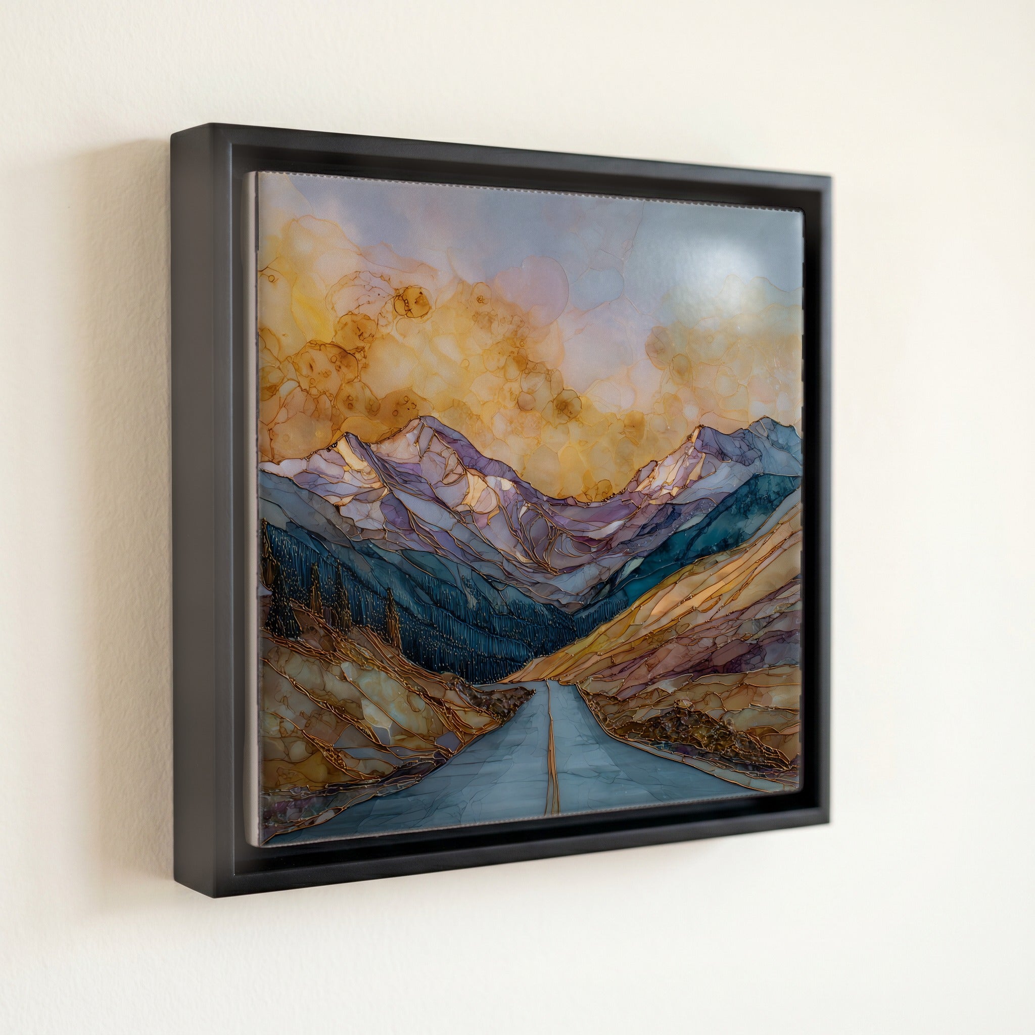 Cottonwood Pass paved summit Sawatch Range Ceramic Art Tile — front